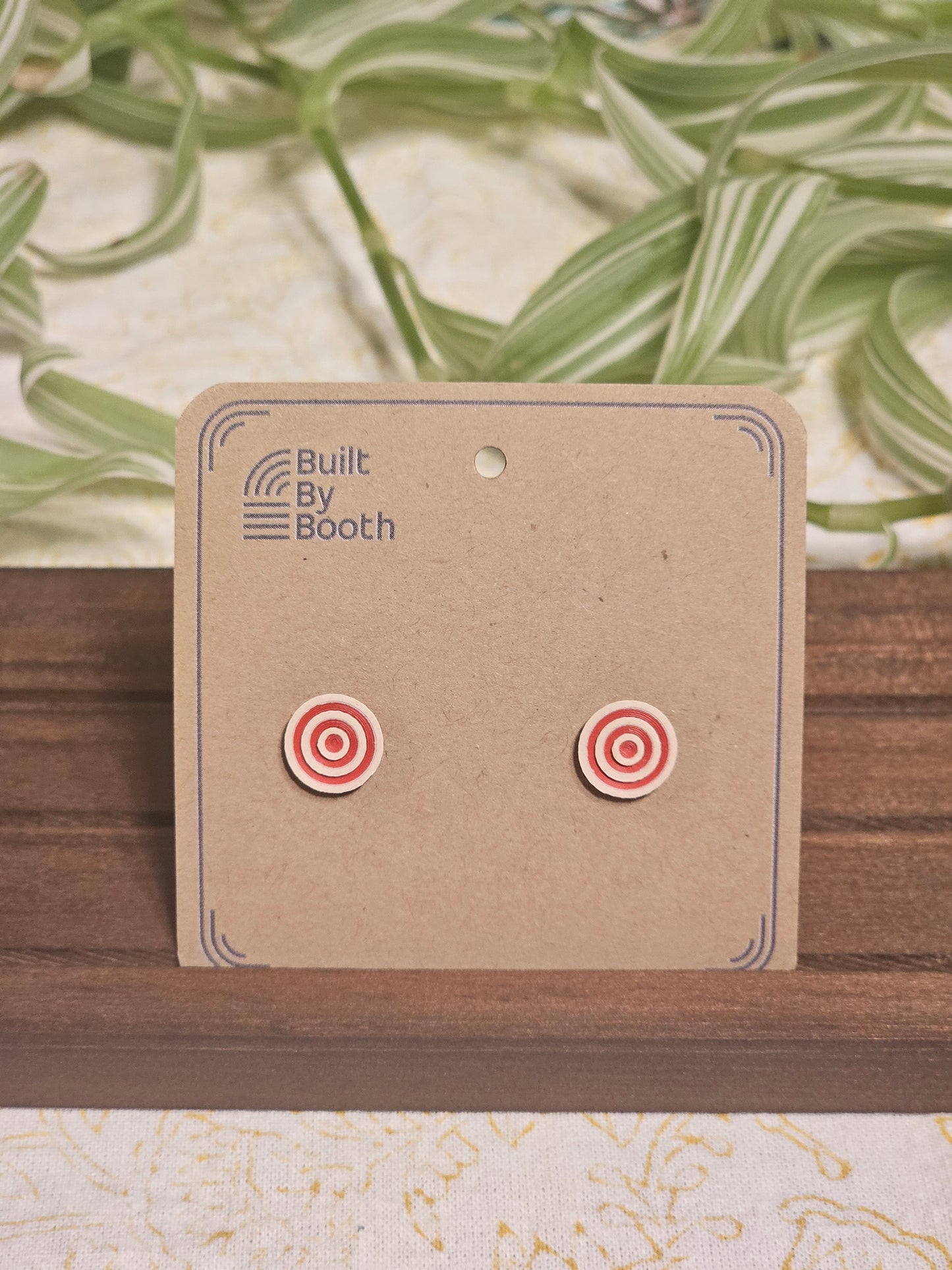 Stud Earrings - 9mm Ripples