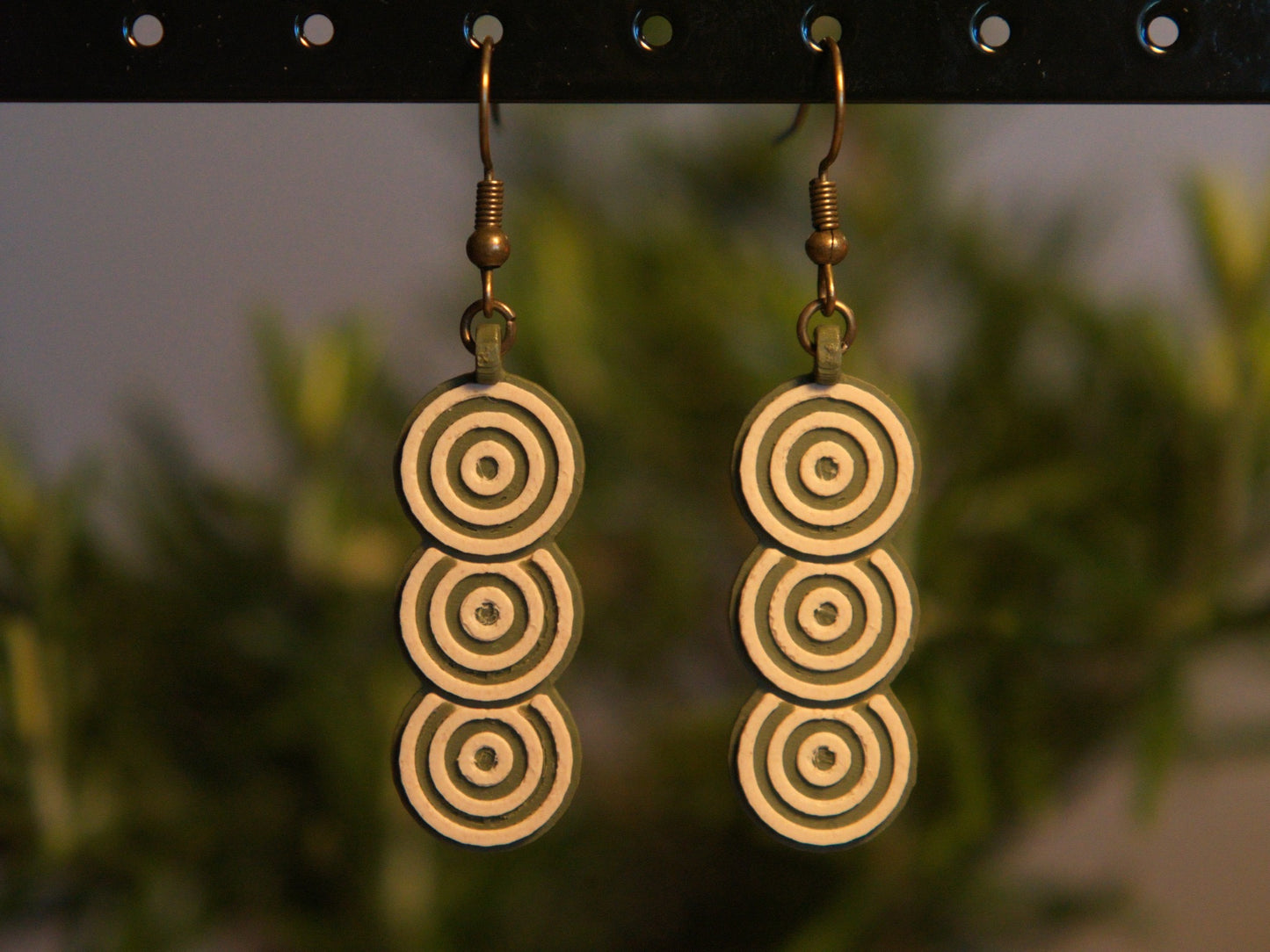 Dangle Earrings - Layered Ripples