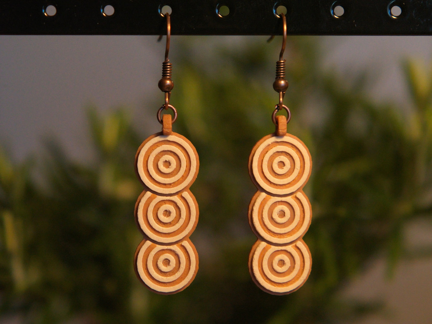 Dangle Earrings - Layered Ripples