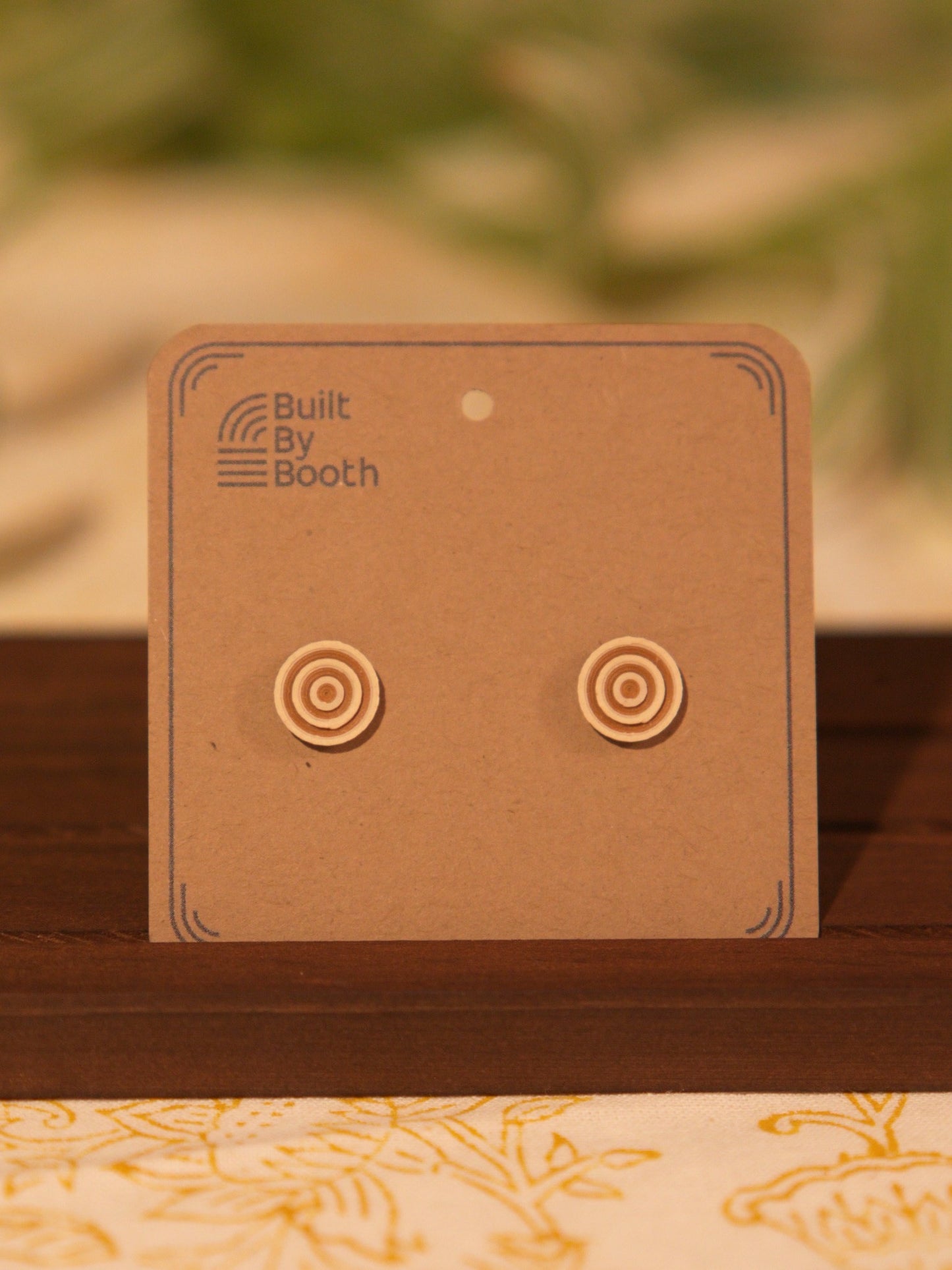 Stud Earrings - 9mm Ripples