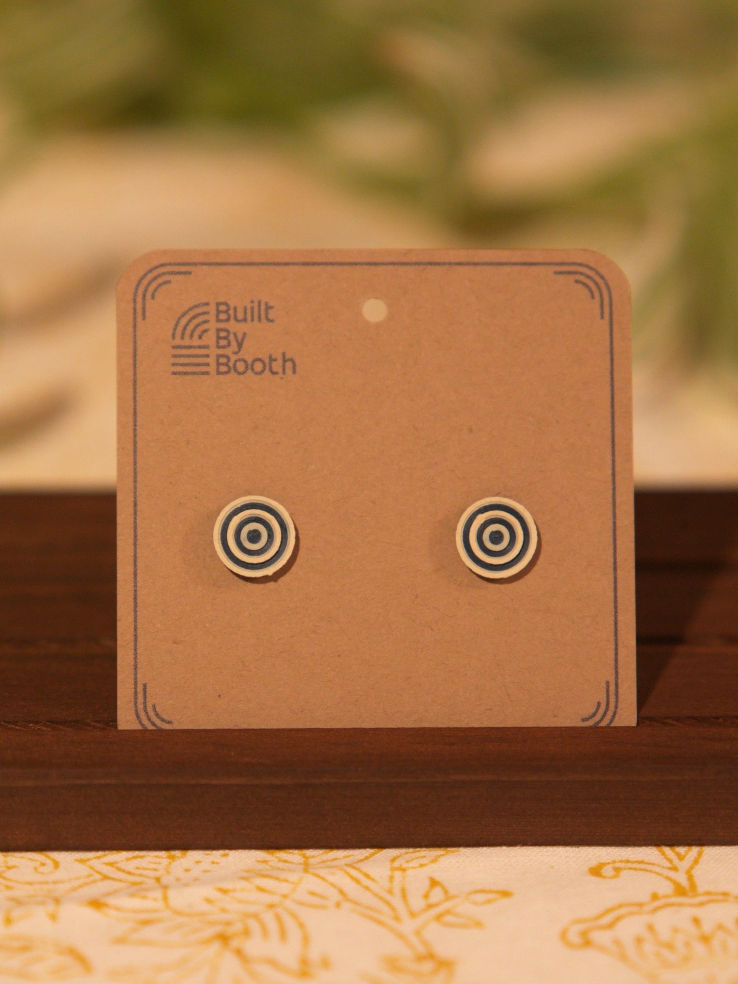 Stud Earrings - 9mm Ripples