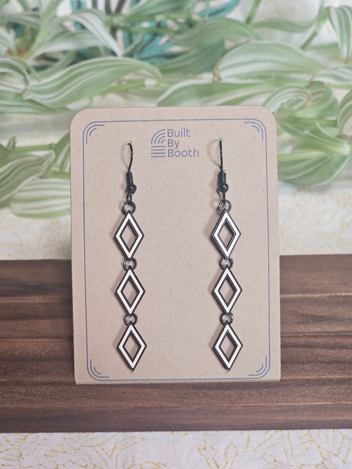 Dangle Earrings - Diamond Stack - Built By Booth