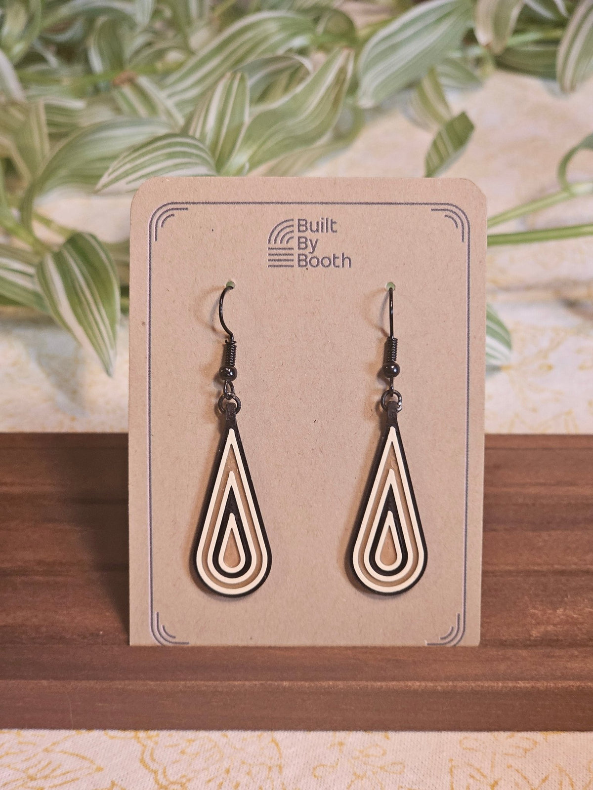 Dangle Earrings - Droplet 3 - Color - Built By Booth