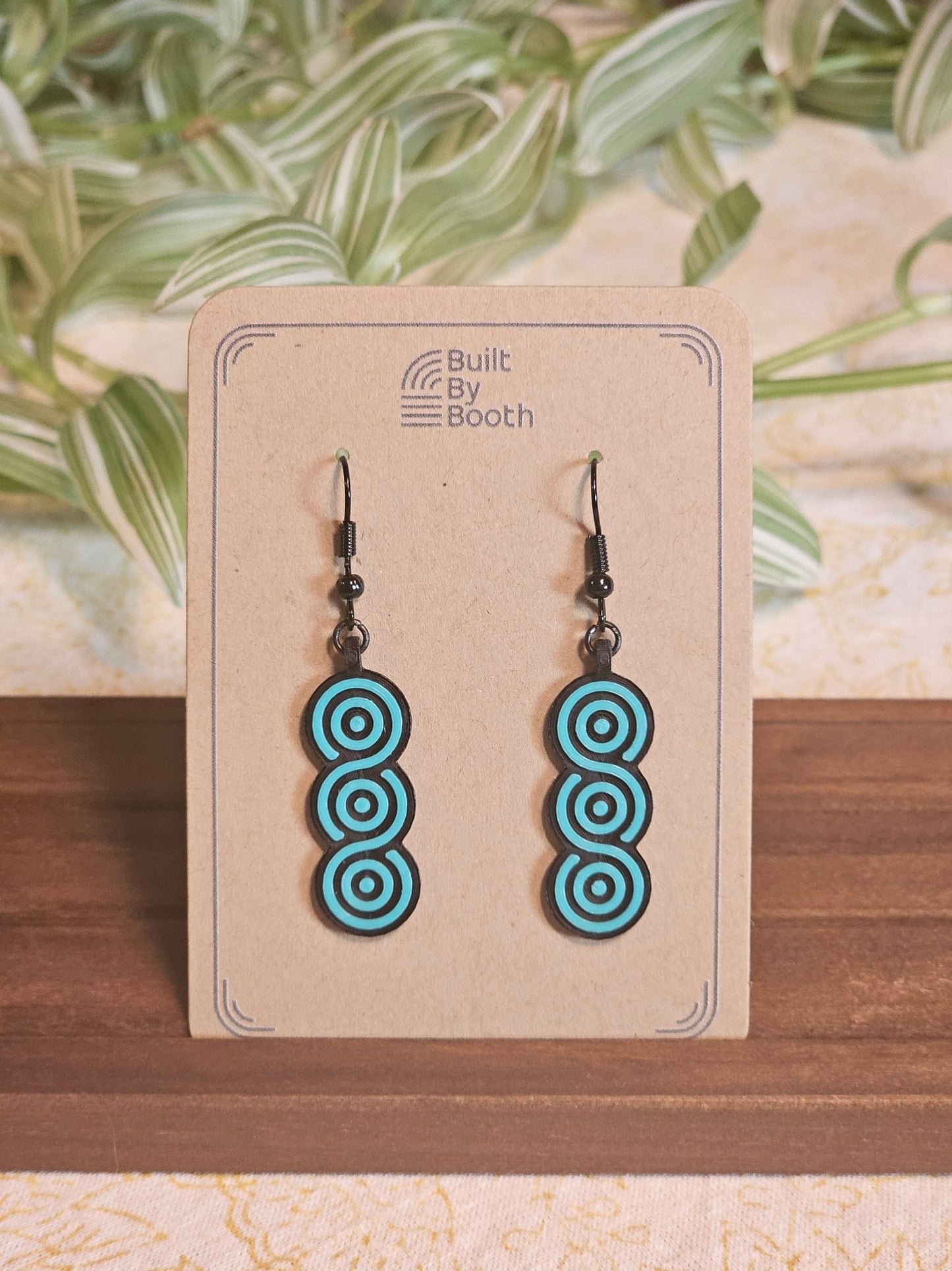 Dangle Earrings - Interlaced Rings - Built By Booth