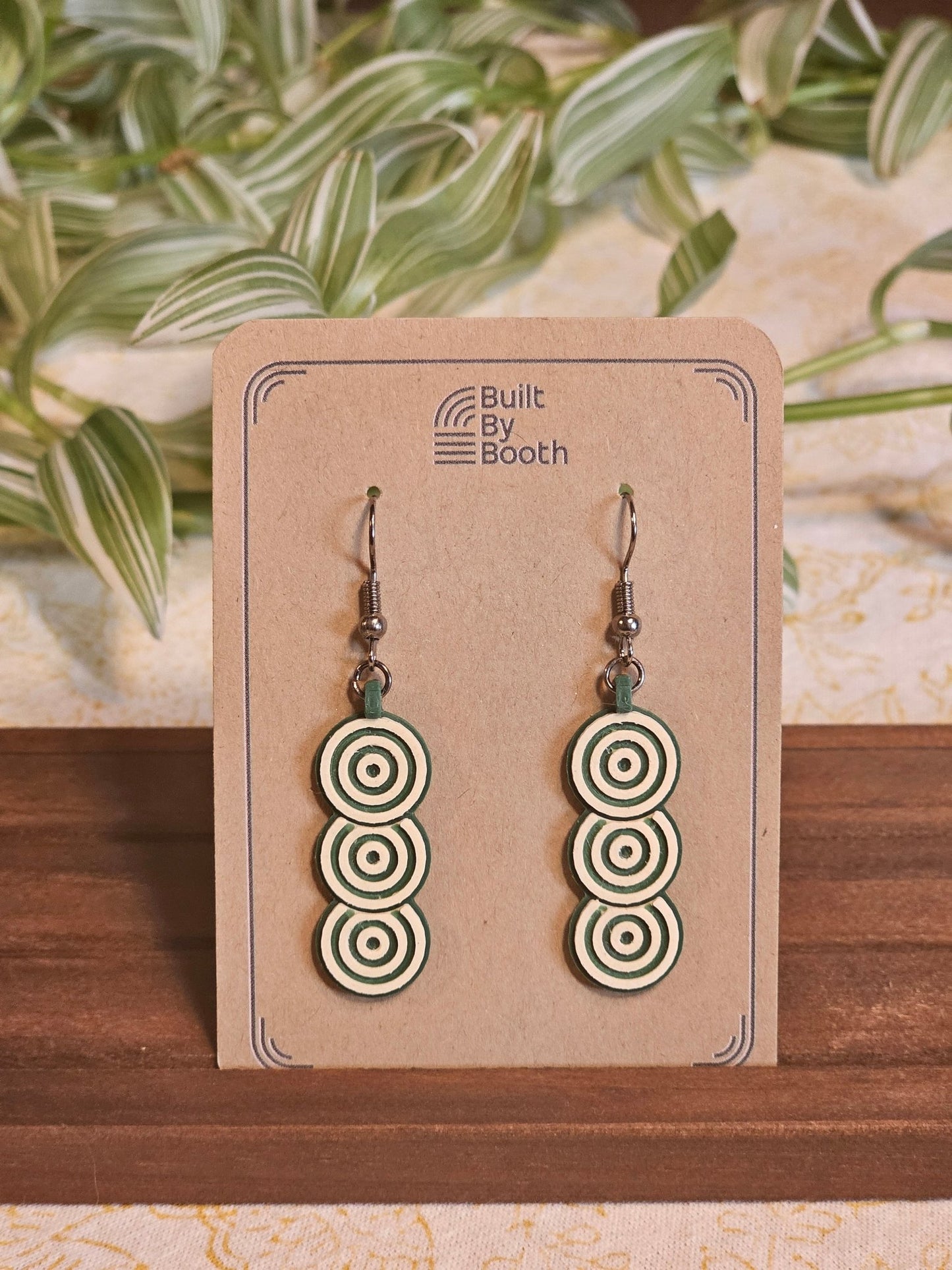 Dangle Earrings - Layered Ripples - Built By Booth