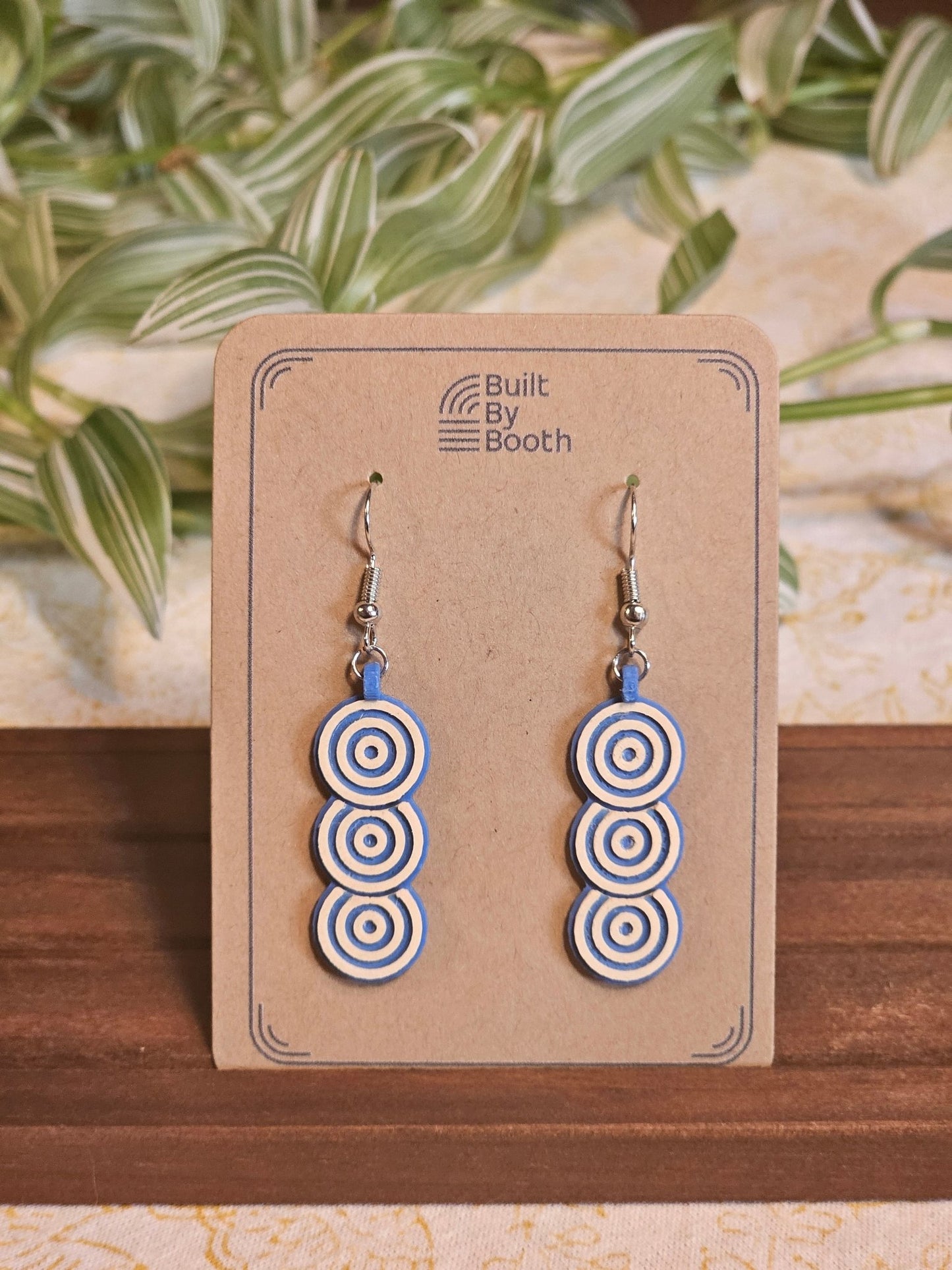 Dangle Earrings - Layered Ripples - Built By Booth
