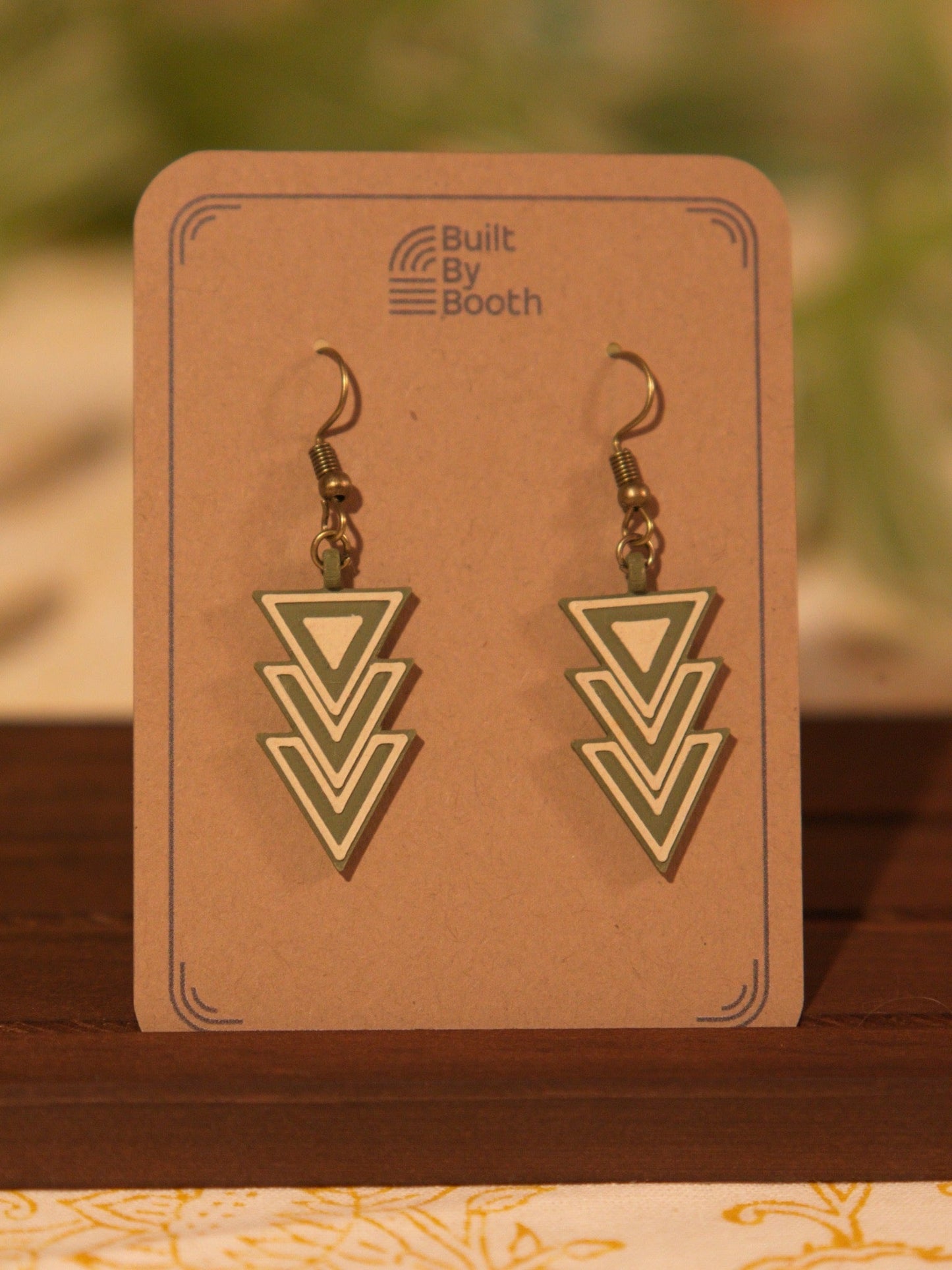 Dangle Earrings - Triangle Arrow Down - Built By Booth