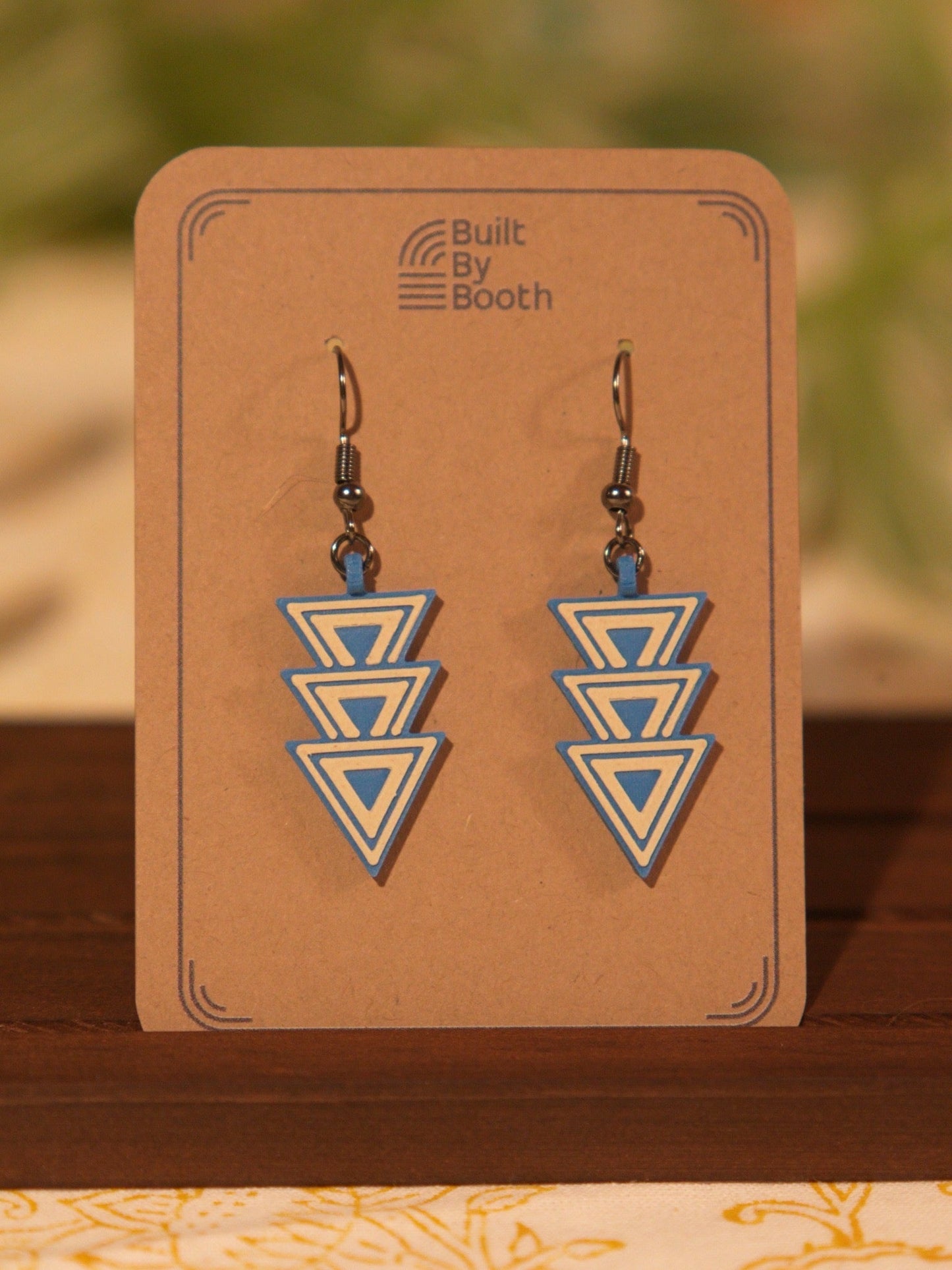 Dangle Earrings - Triple Eq Triangle Down - Built By Booth