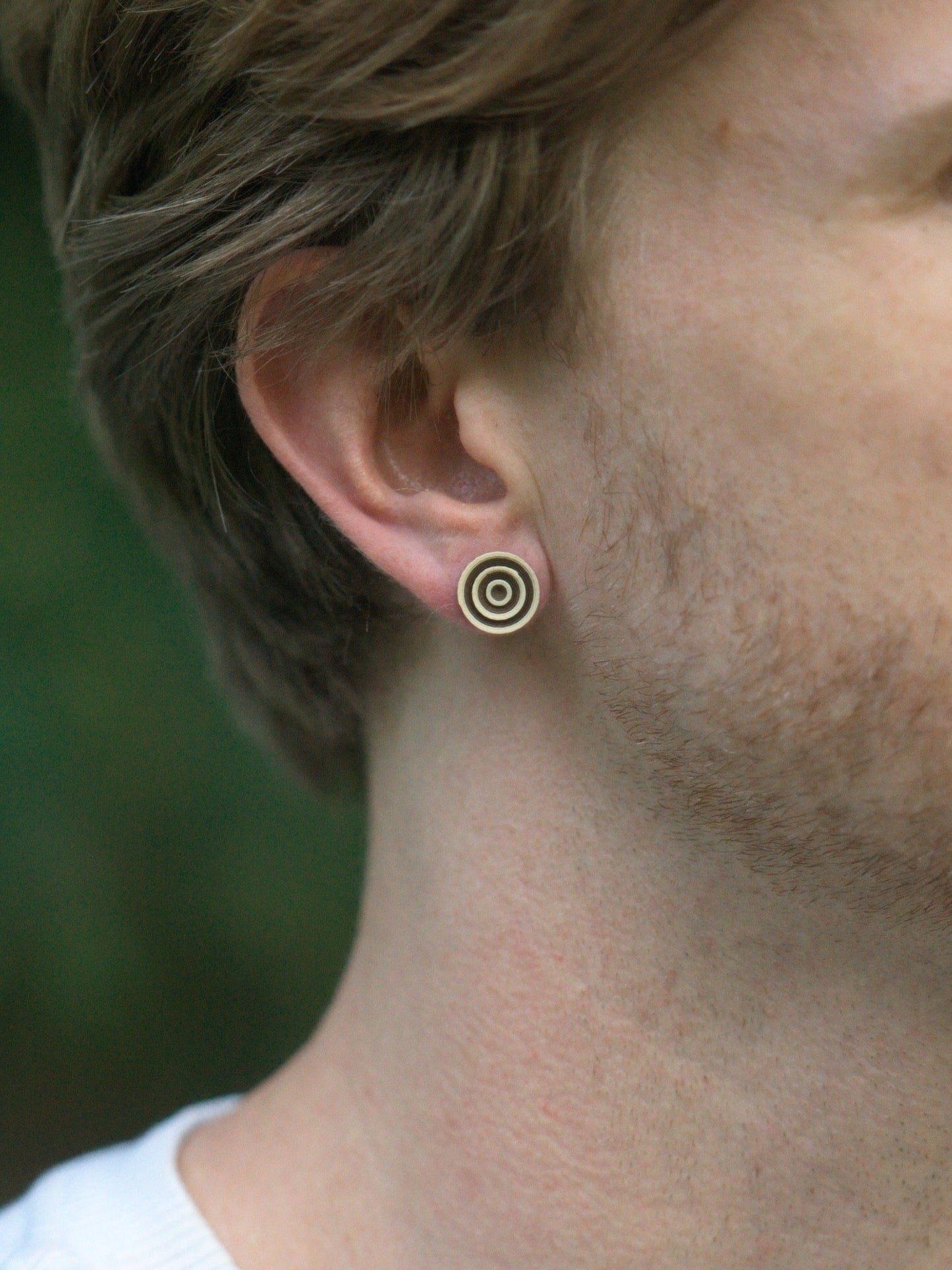 Stud Earrings - 12mm Ripples - Built By Booth