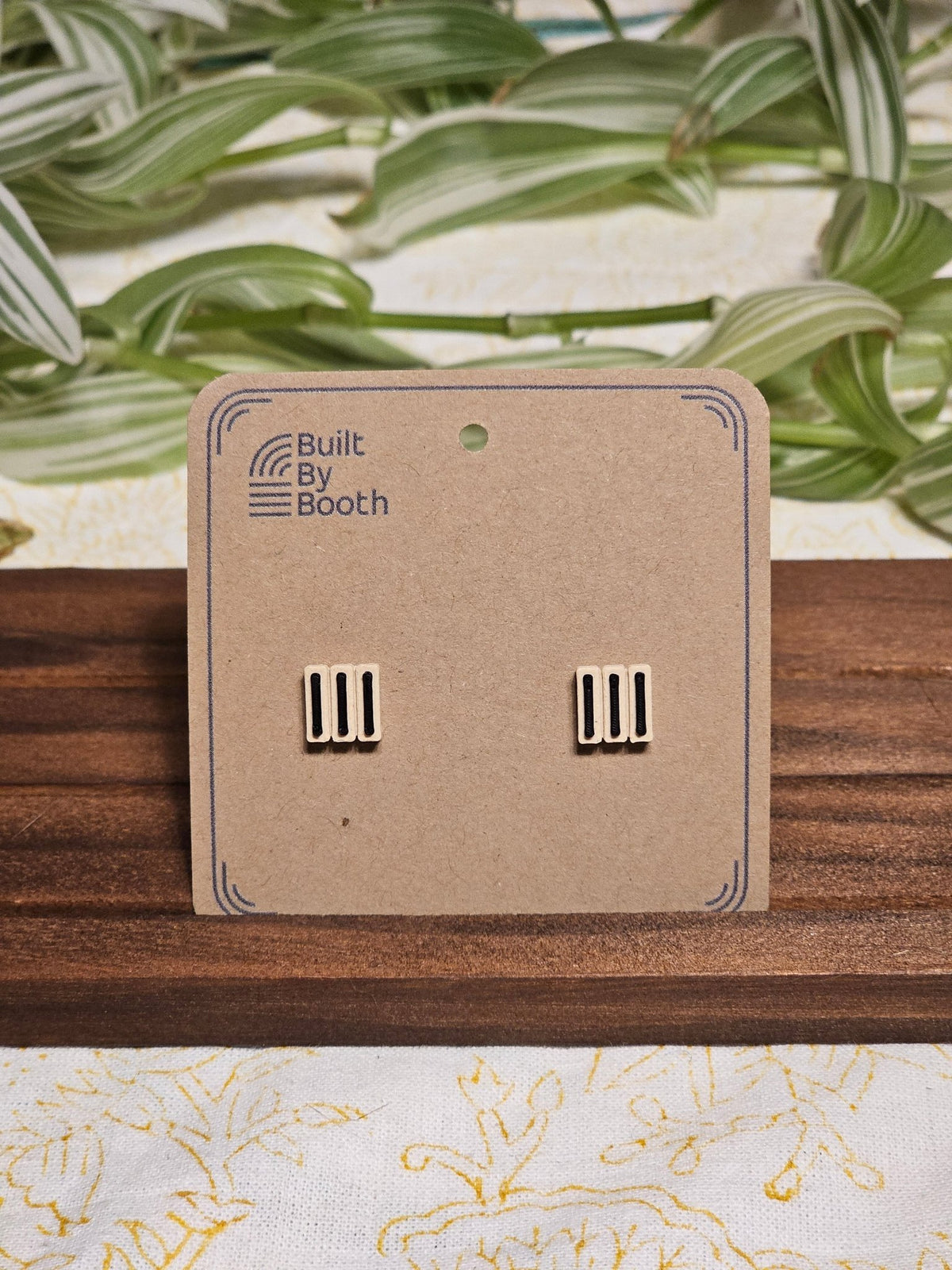 Stud Earrings - 3 Bars - Built By Booth