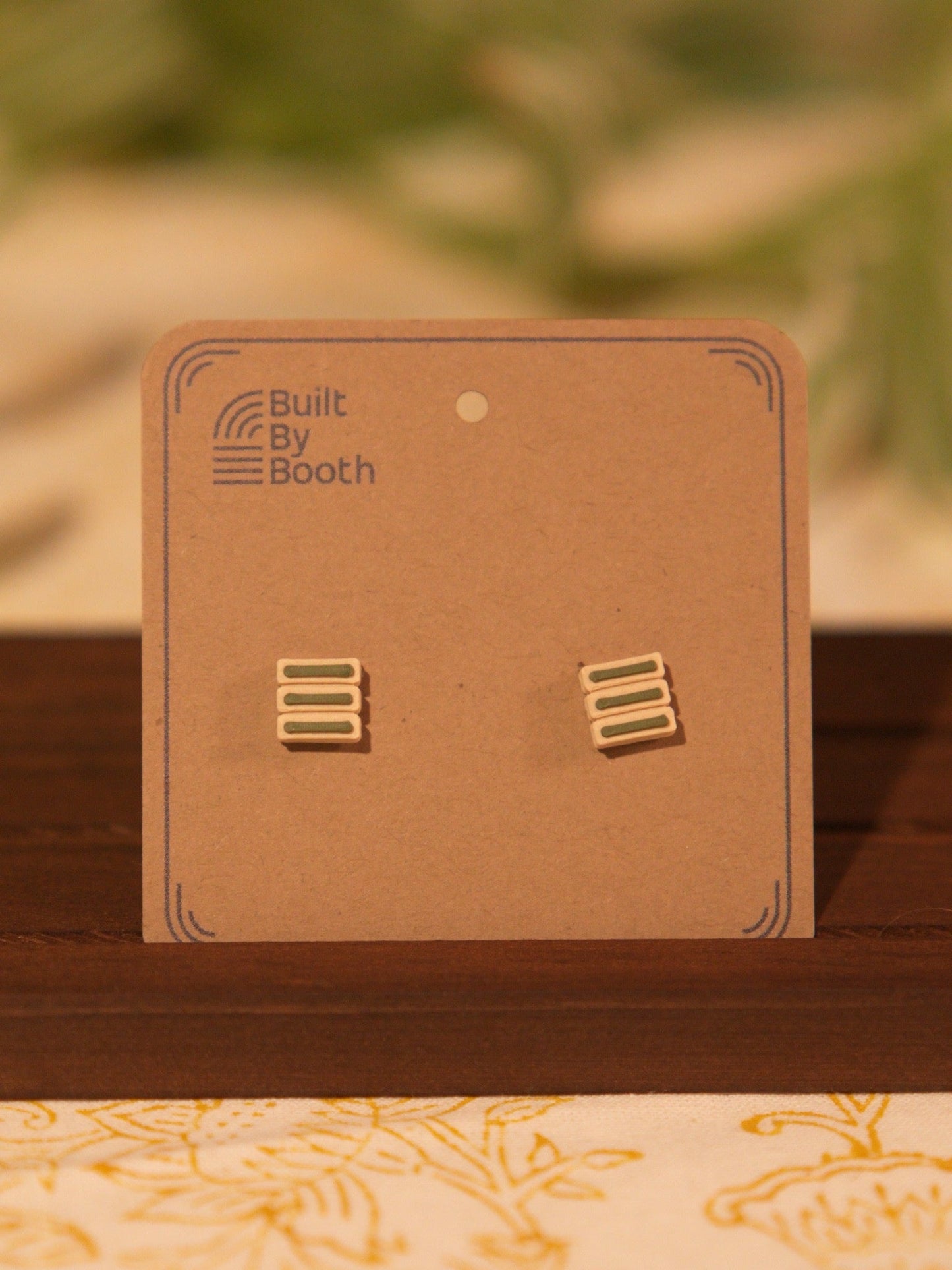 Stud Earrings - 3 Bars - Built By Booth