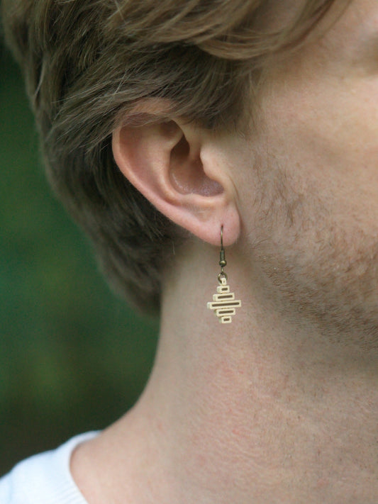 Dangle Earrings - Stacked Rectangles