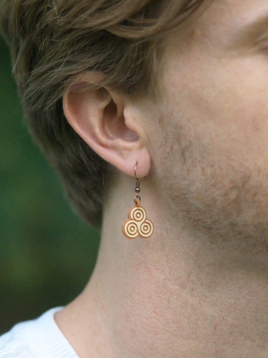 Dangle Earrings - Triple Spin