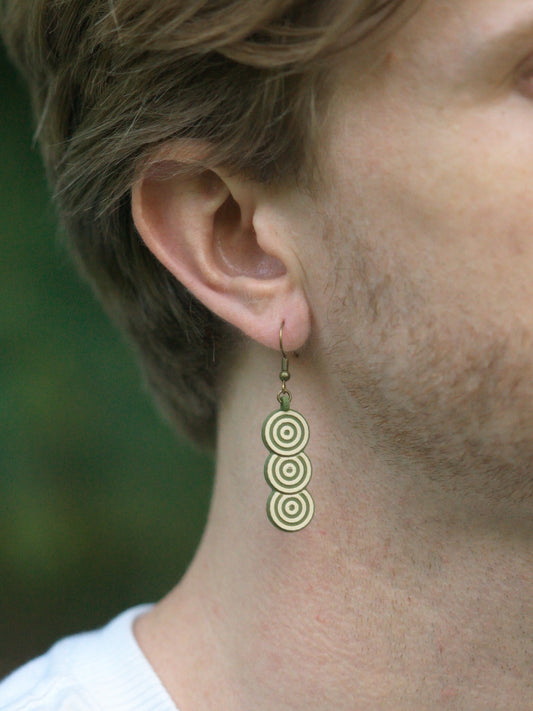Dangle Earrings - Layered Ripples