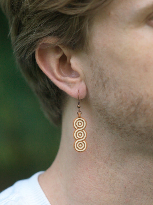 Dangle Earrings - Interlaced Rings