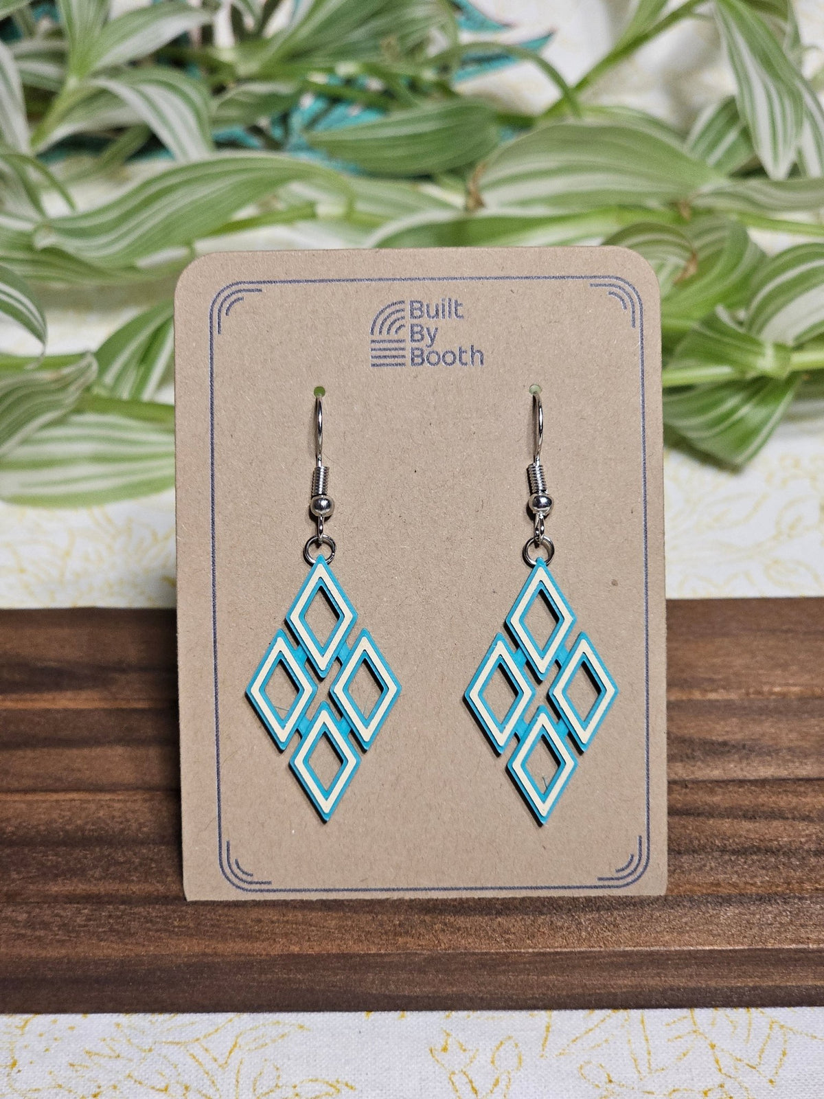 Dangle Earrings - Diamond Quad - Built By Booth