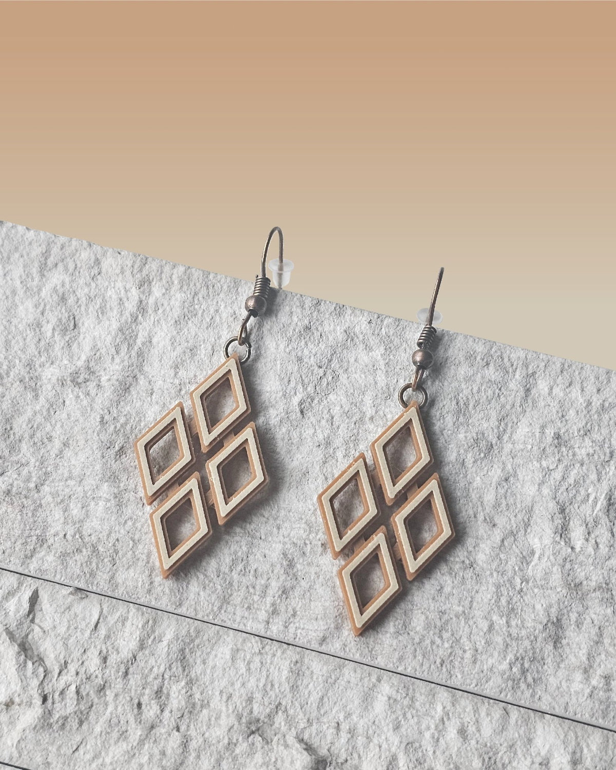 Dangle Earrings - Diamond Quad - Built By Booth