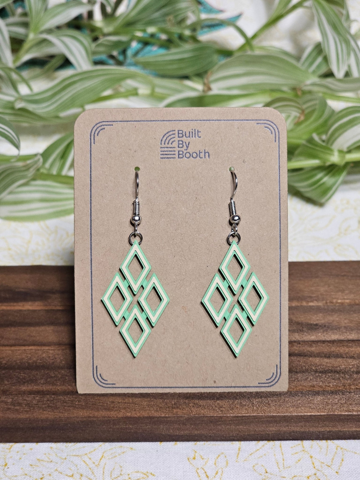 Dangle Earrings - Diamond Quad - Built By Booth