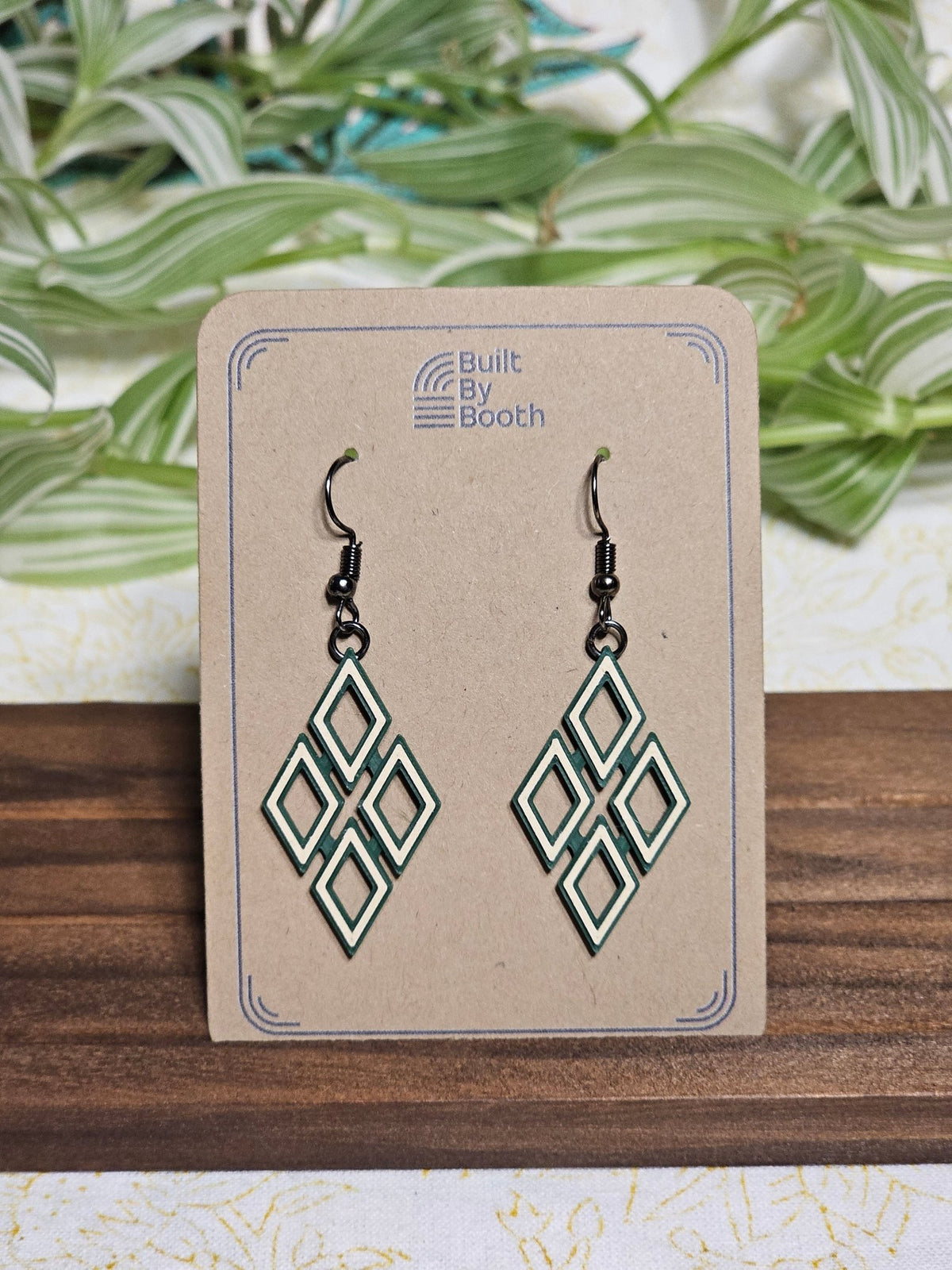 Dangle Earrings - Diamond Quad - Built By Booth