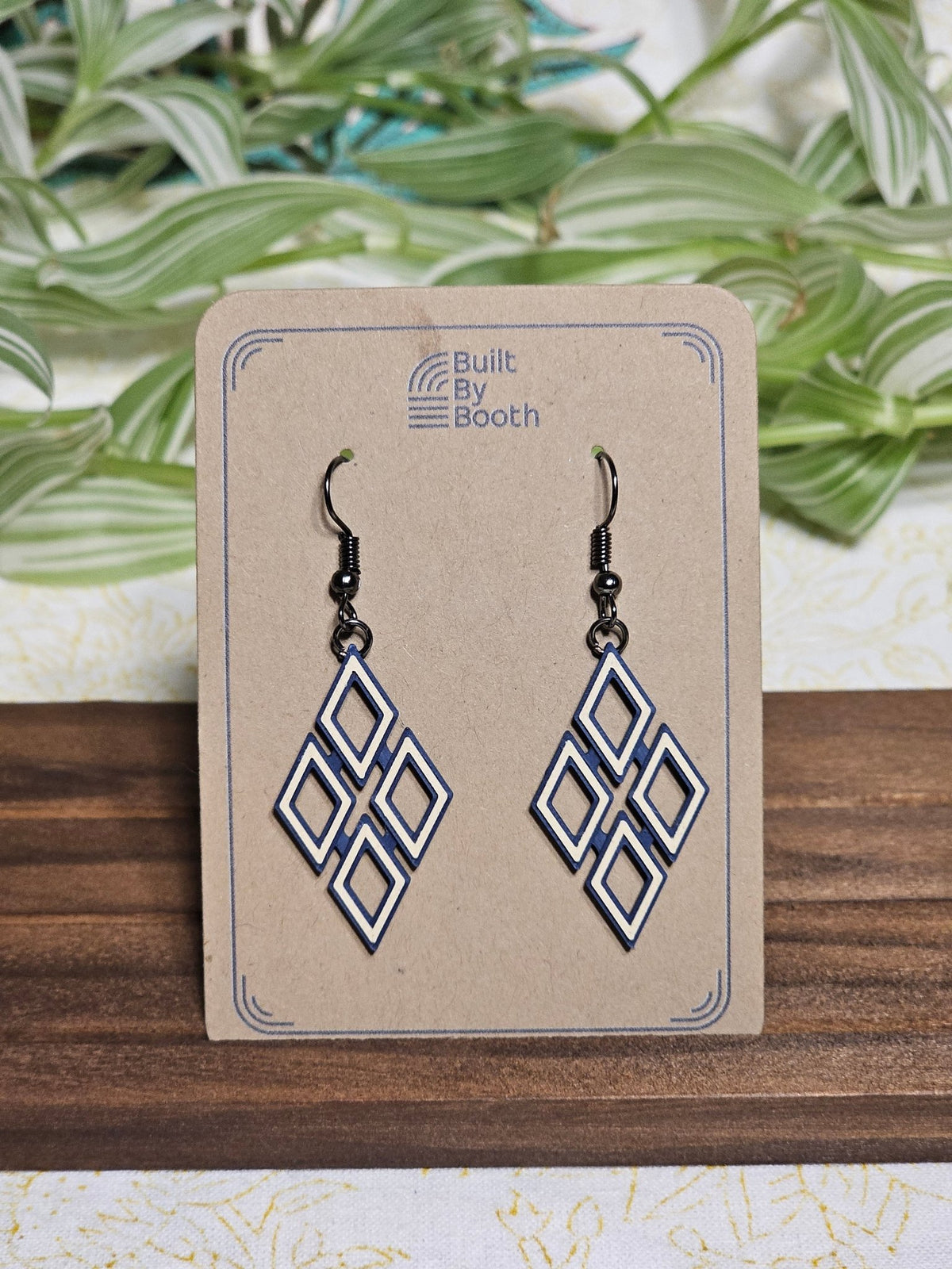 Dangle Earrings - Diamond Quad - Built By Booth
