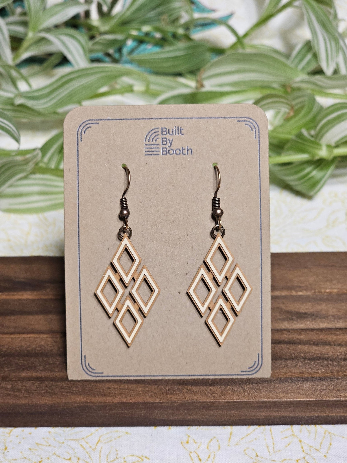 Dangle Earrings - Diamond Quad - Built By Booth
