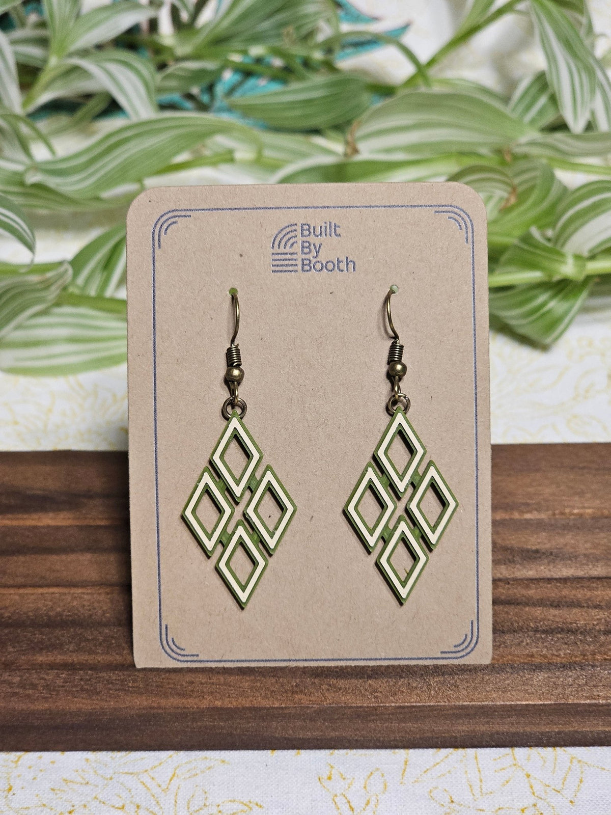 Dangle Earrings - Diamond Quad - Built By Booth