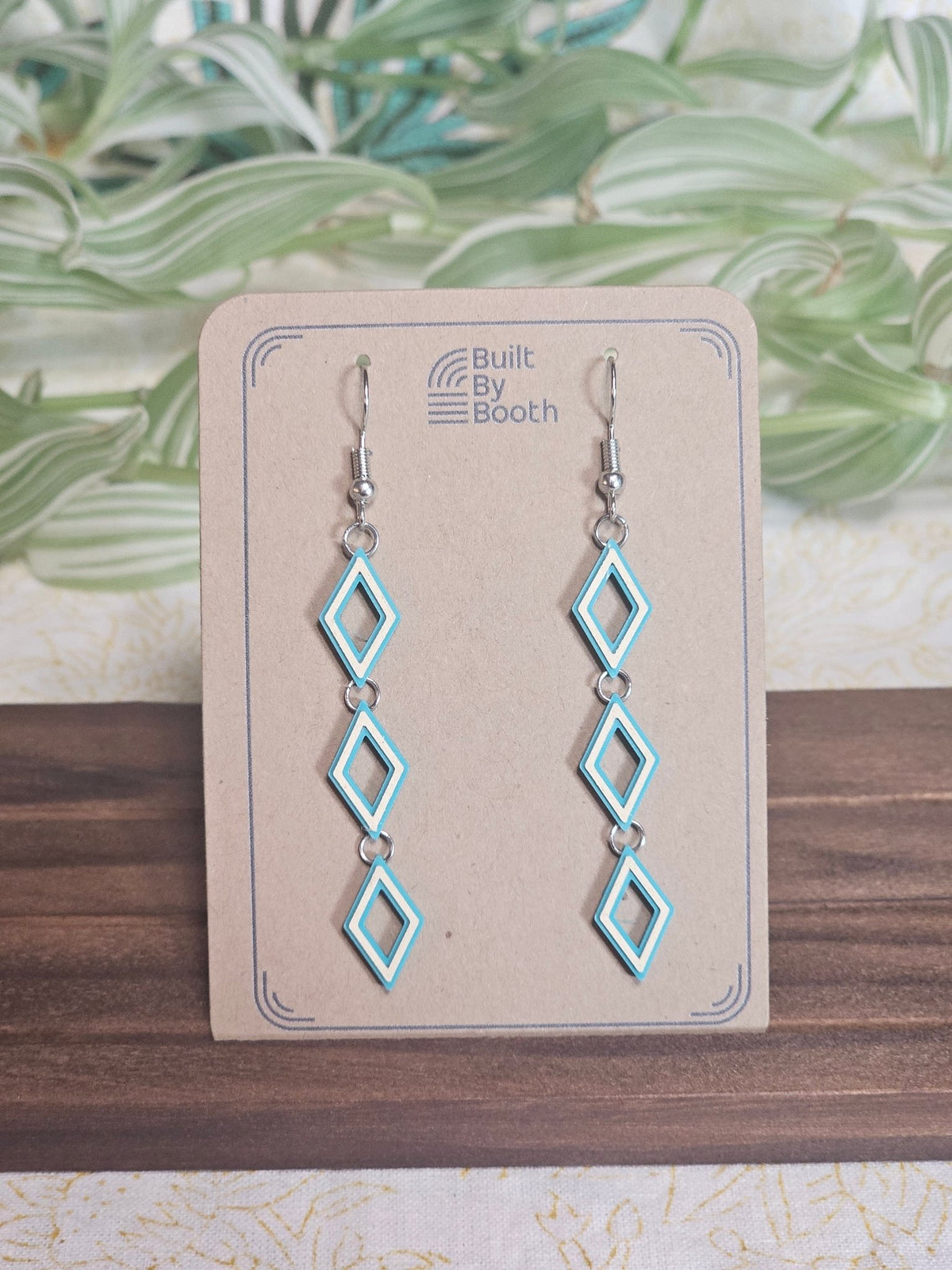 Dangle Earrings - Diamond Stack - Built By Booth