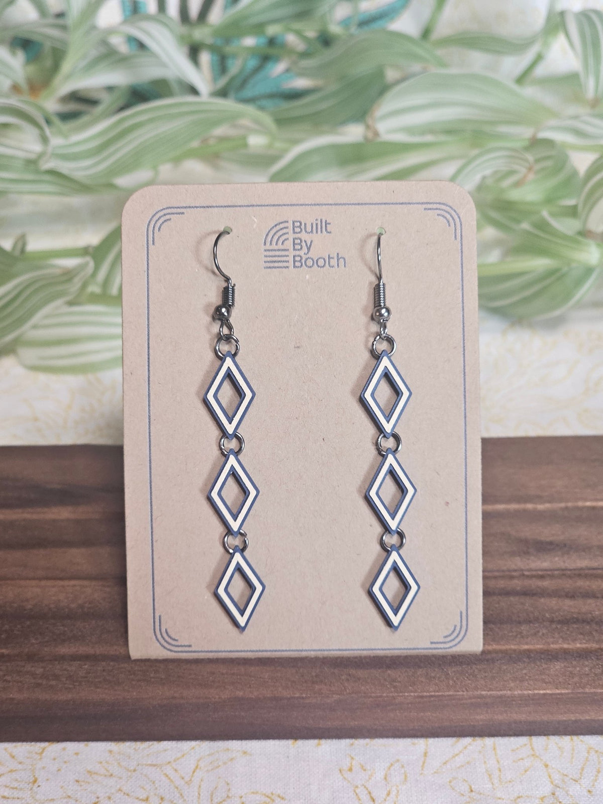 Dangle Earrings - Diamond Stack - Built By Booth