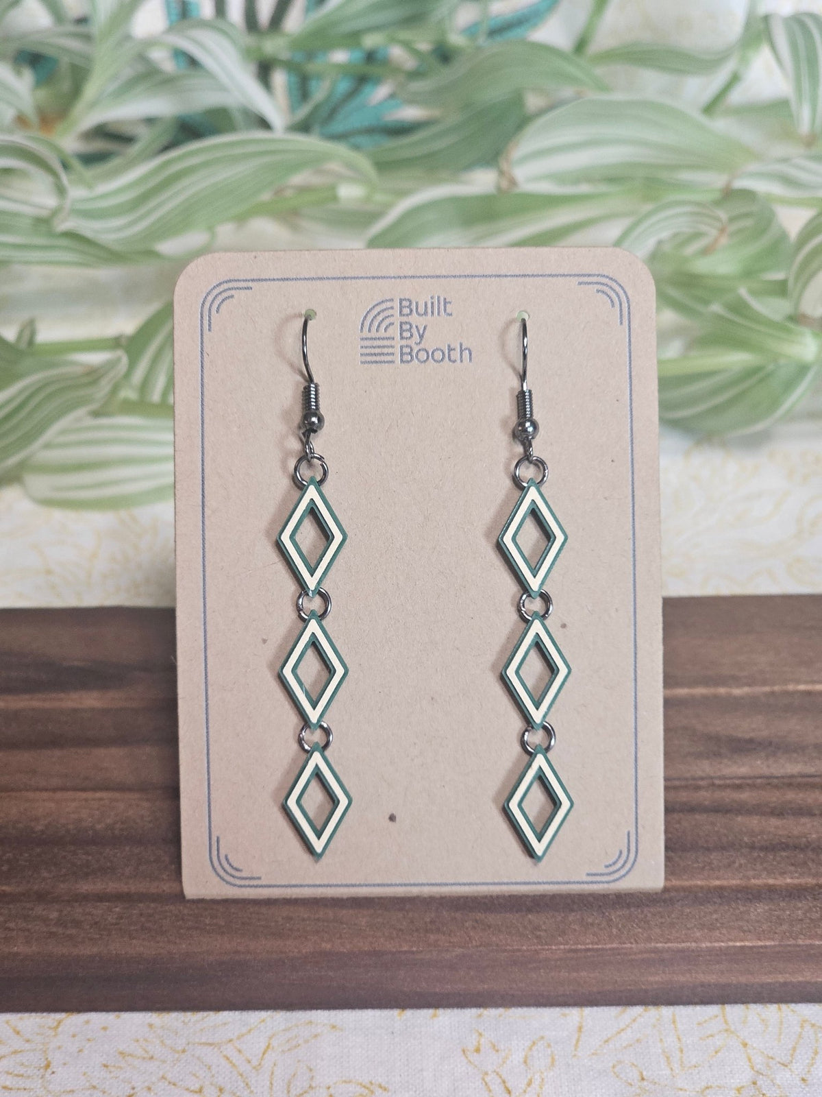 Dangle Earrings - Diamond Stack - Built By Booth