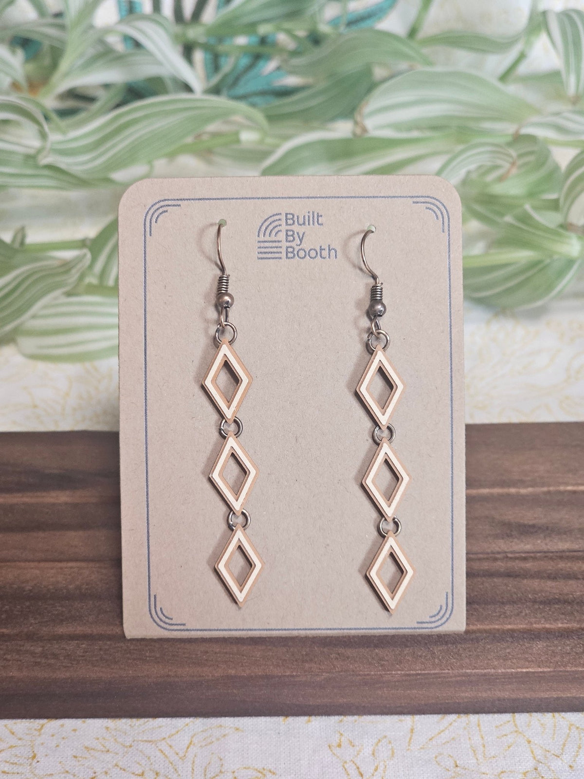 Dangle Earrings - Diamond Stack - Built By Booth