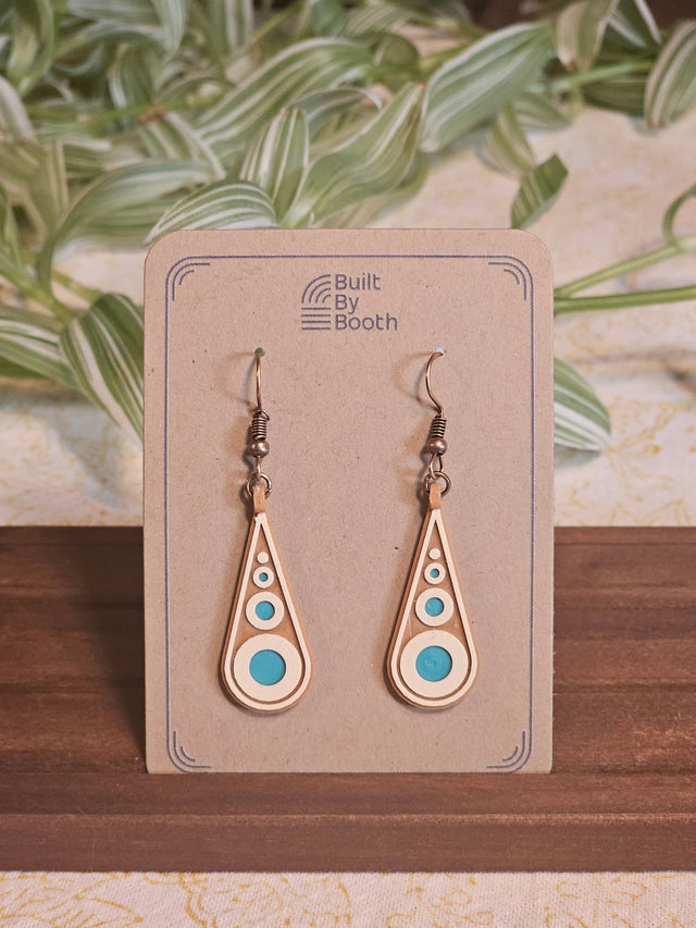 Dangle Earrings - Doppler Drop 3 - Color - Built By Booth