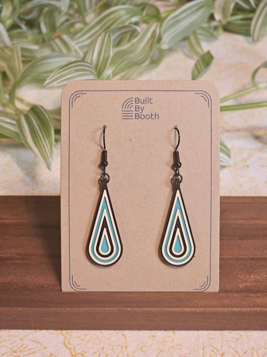 Dangle Earrings - Droplet 3 - Color - Built By Booth