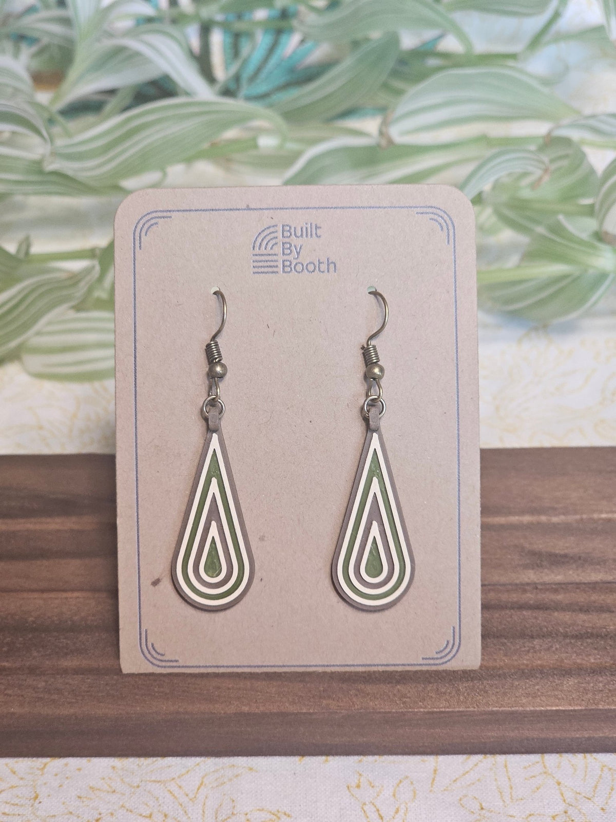 Dangle Earrings - Droplet 3 - Color - Built By Booth