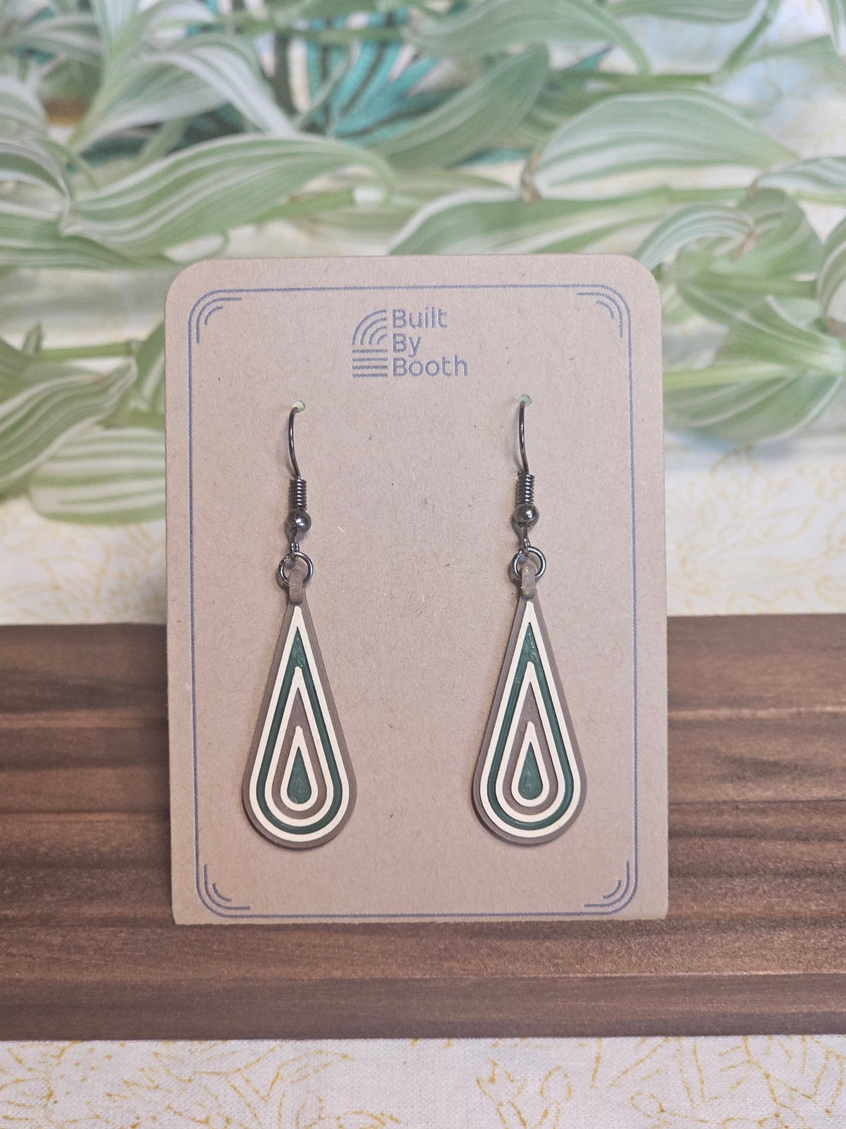 Dangle Earrings - Droplet 3 - Color - Built By Booth