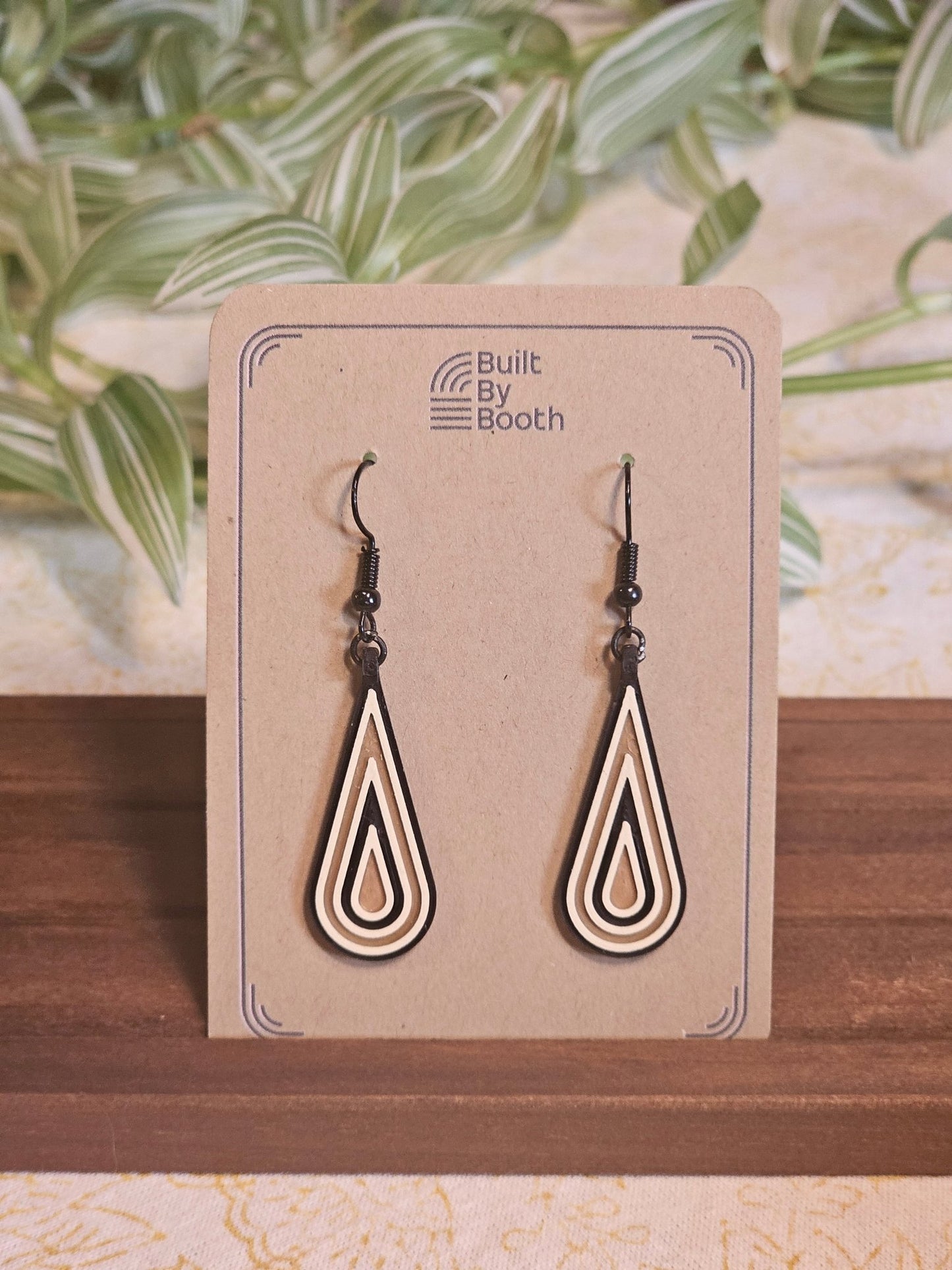 Dangle Earrings - Droplet 3 - Color - Built By Booth