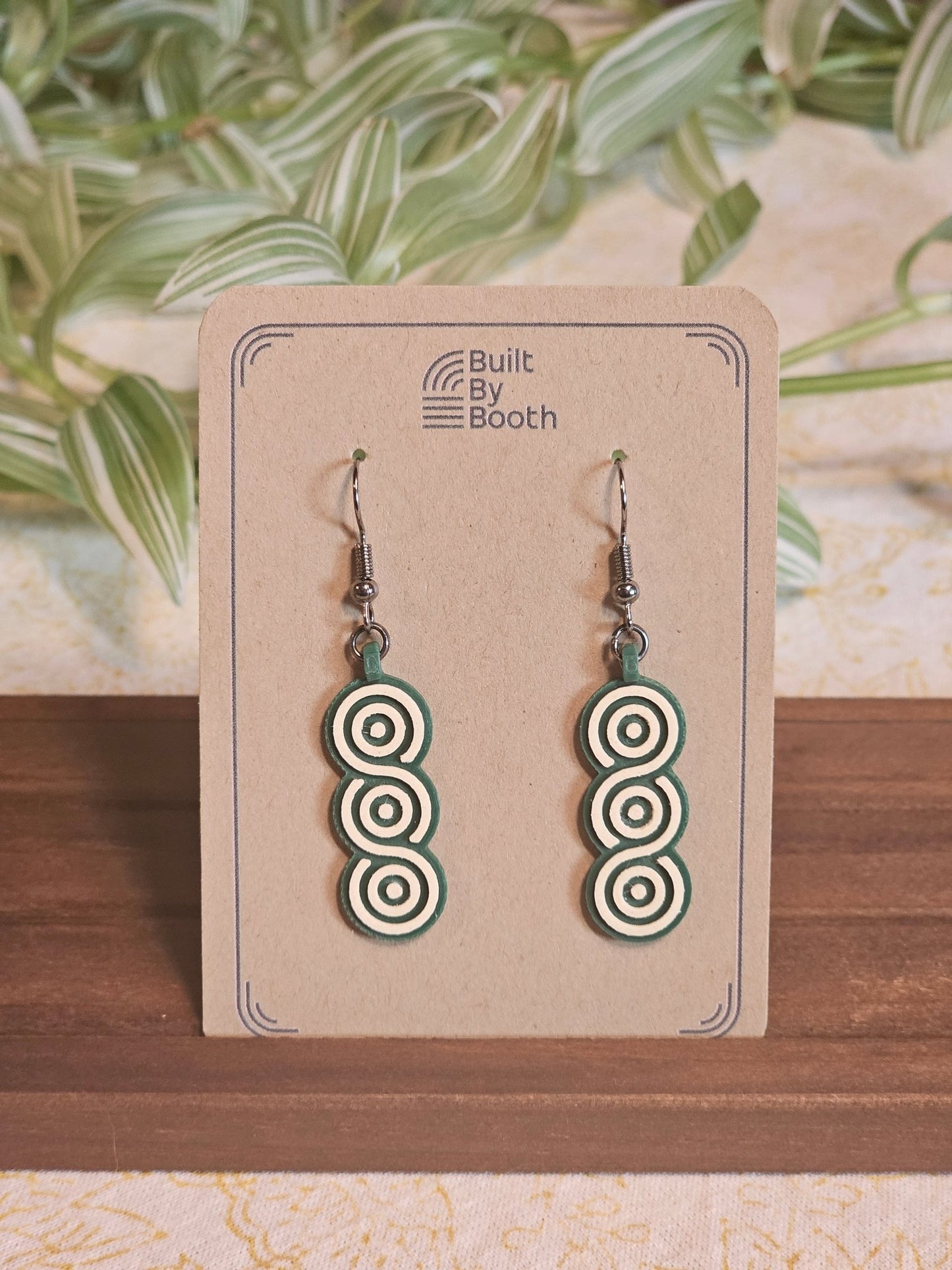 Dangle Earrings - Interlaced Rings - Built By Booth