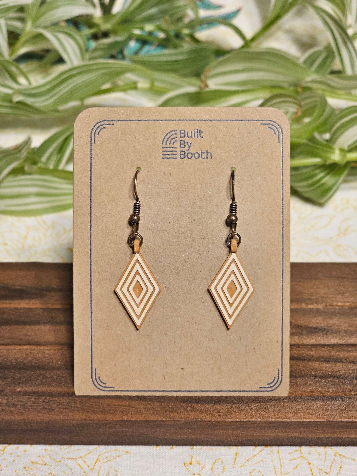 Dangle Earrings - Layered Diamond - Built By Booth
