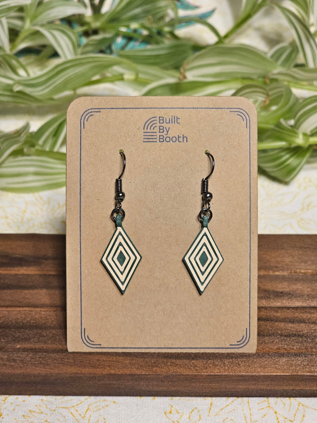 Dangle Earrings - Layered Diamond - Built By Booth