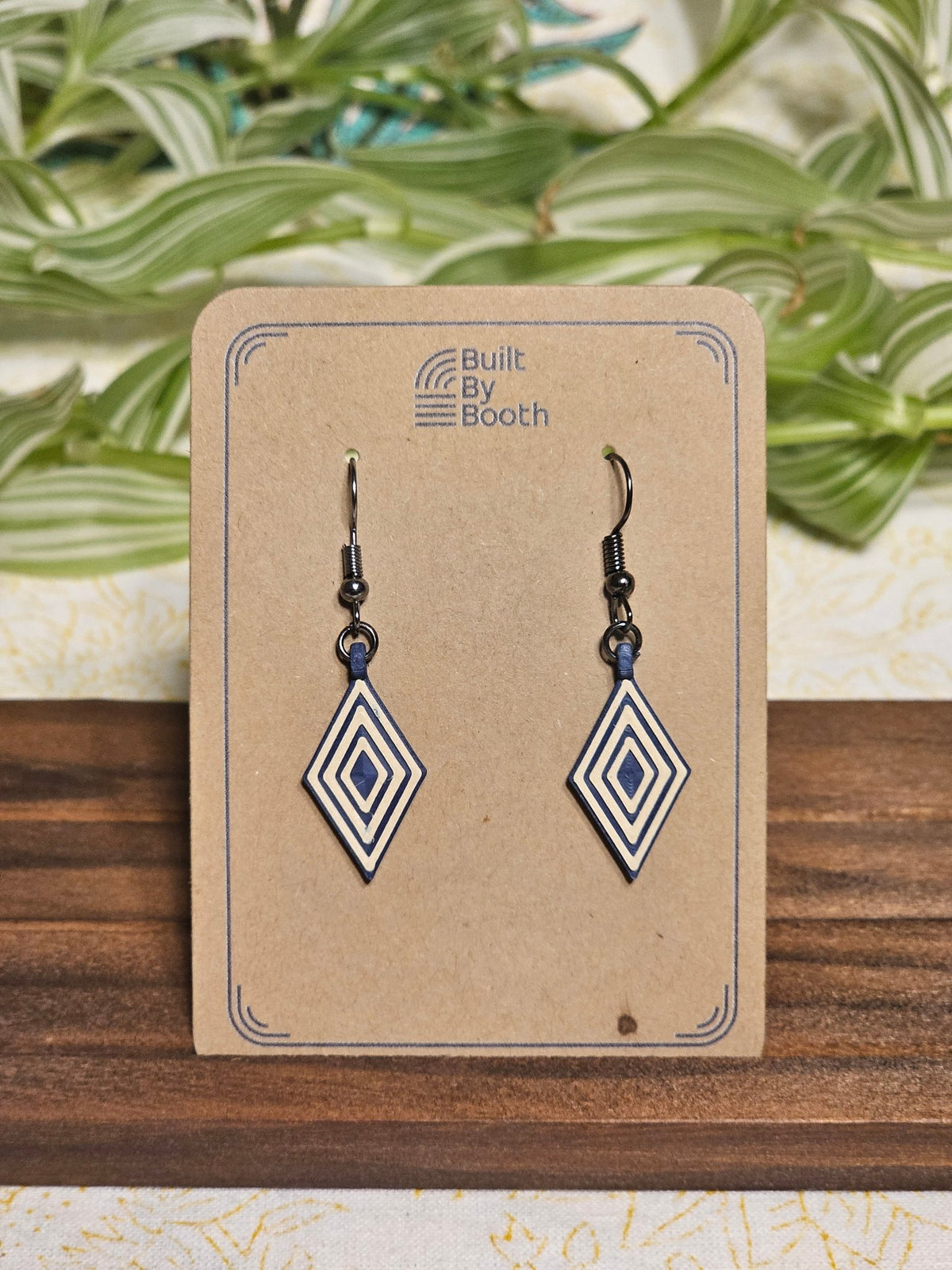 Dangle Earrings - Layered Diamond - Built By Booth