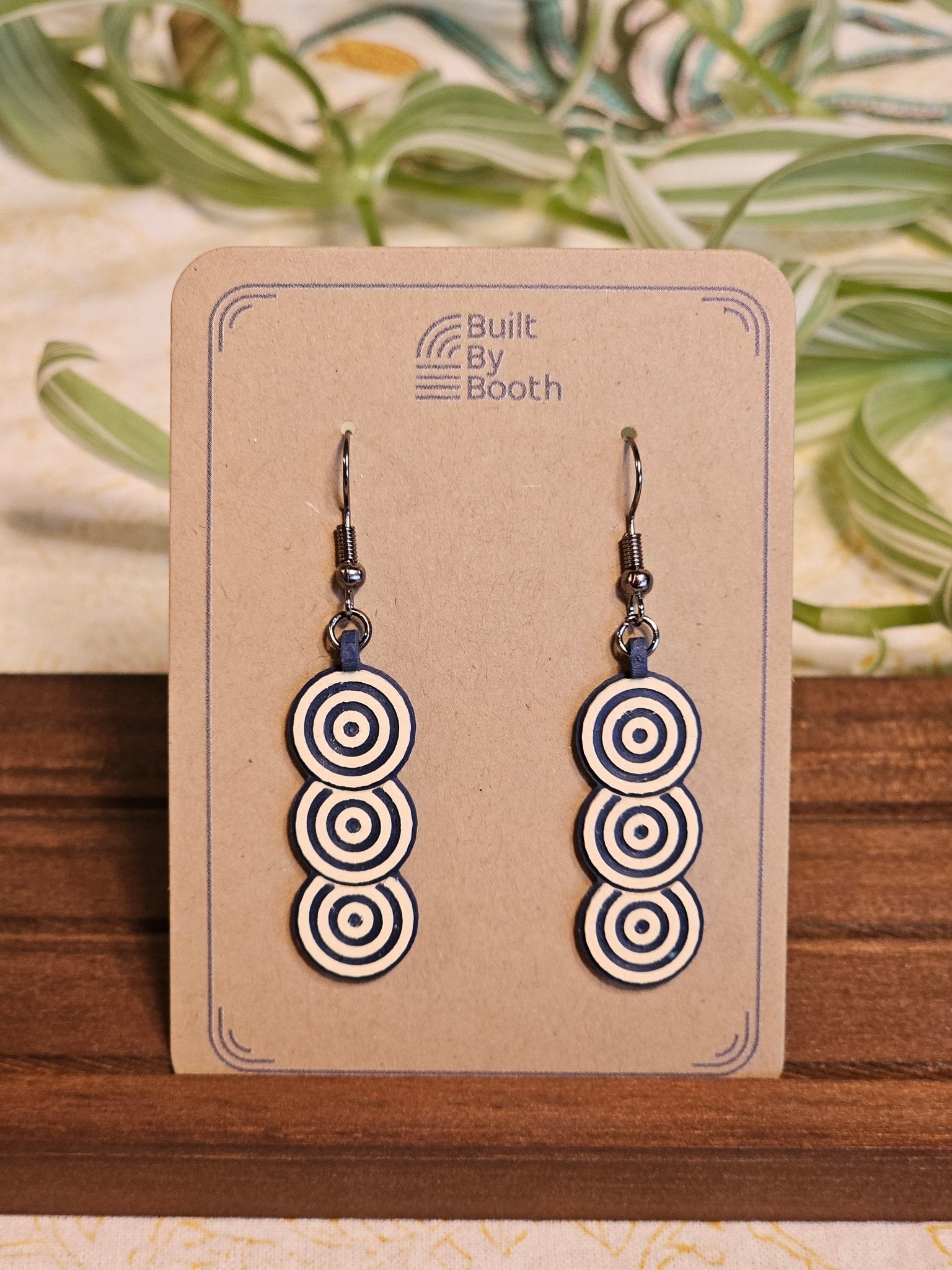 Dangle Earrings - Layered Ripples - Built By Booth