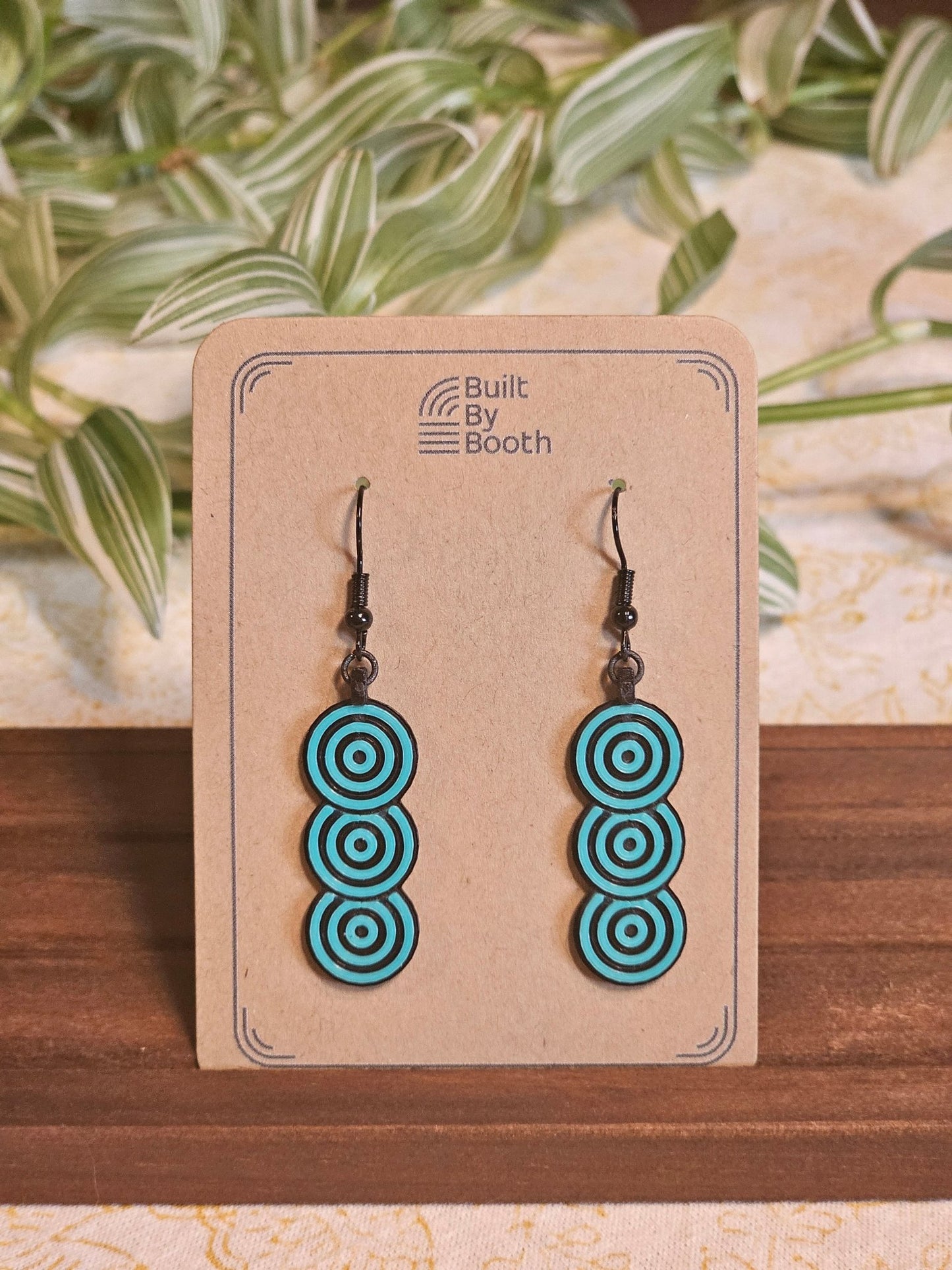Dangle Earrings - Layered Ripples - Built By Booth