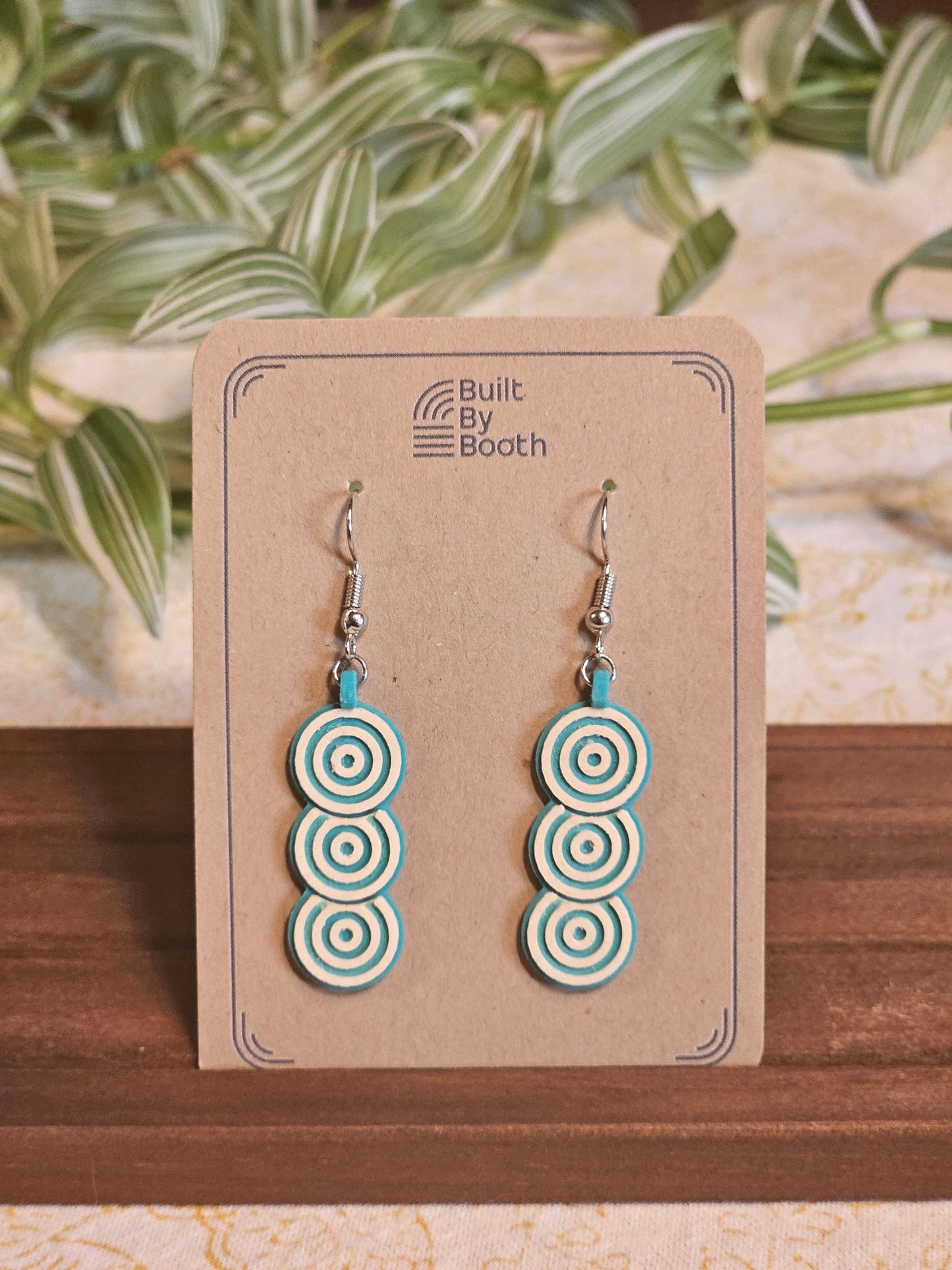 Dangle Earrings - Layered Ripples - Built By Booth