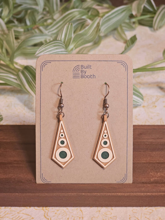 Dangle Earrings - Orbit Drop 3 - Color - Built By Booth