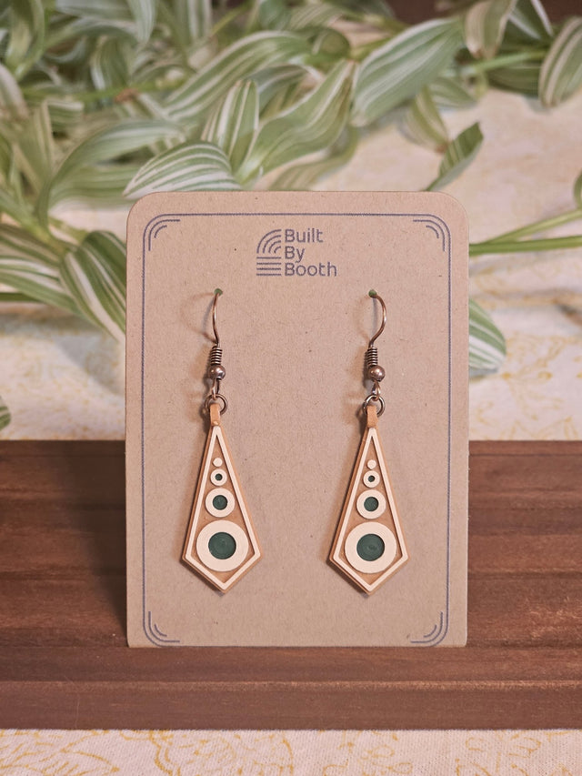 Dangle Earrings - Orbit Drop 3 - Color - Built By Booth