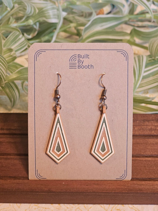 Dangle Earrings - Pinnacle 3 - Color - Built By Booth