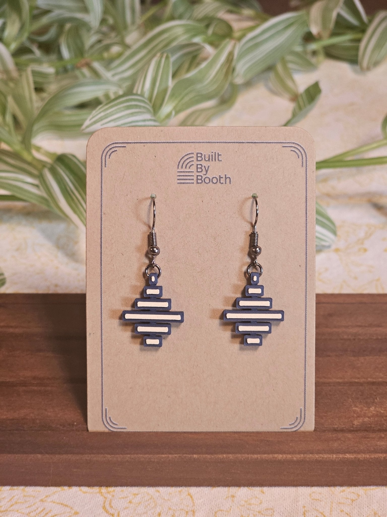 Dangle Earrings - Stacked Rectangles - Built By Booth