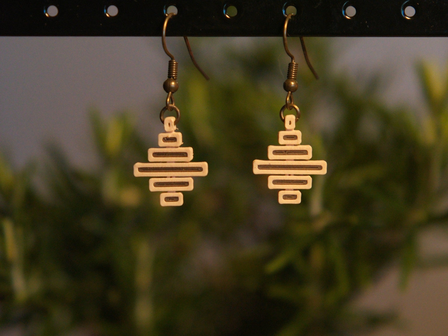 Dangle Earrings - Stacked Rectangles - Built By Booth