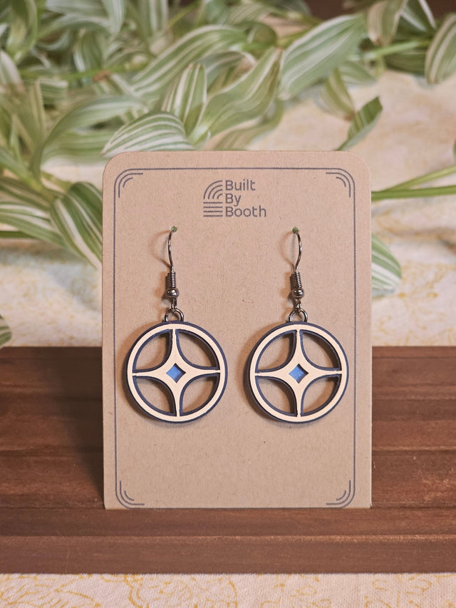 Dangle Earrings - Starburst 3 - Color - Built By Booth