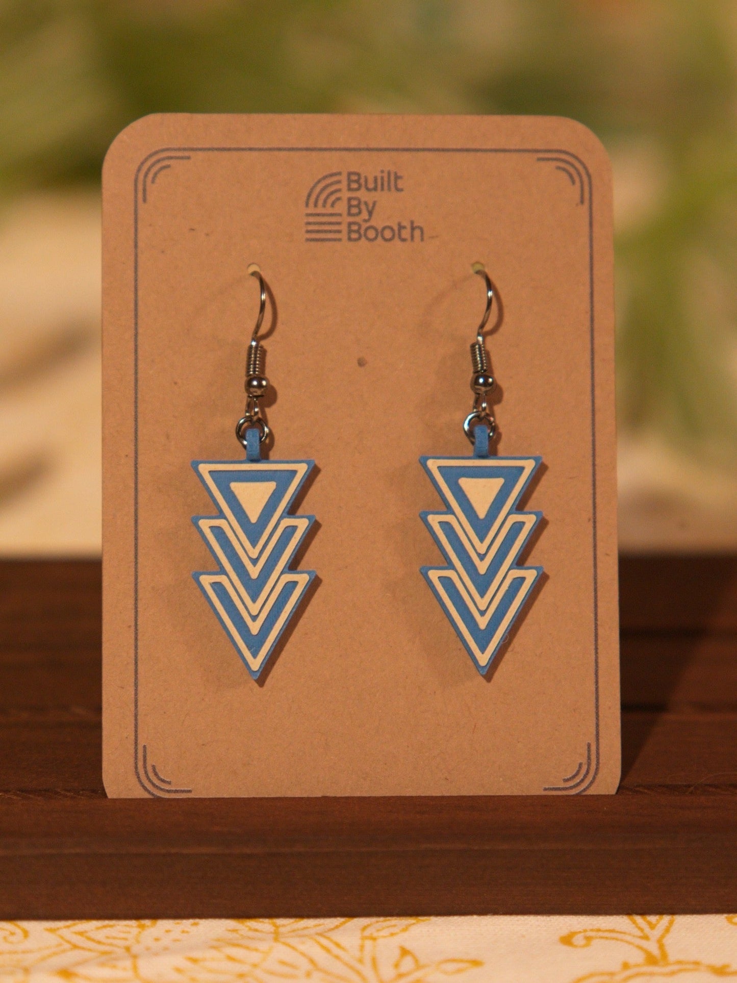 Dangle Earrings - Triangle Arrow Down - Built By Booth