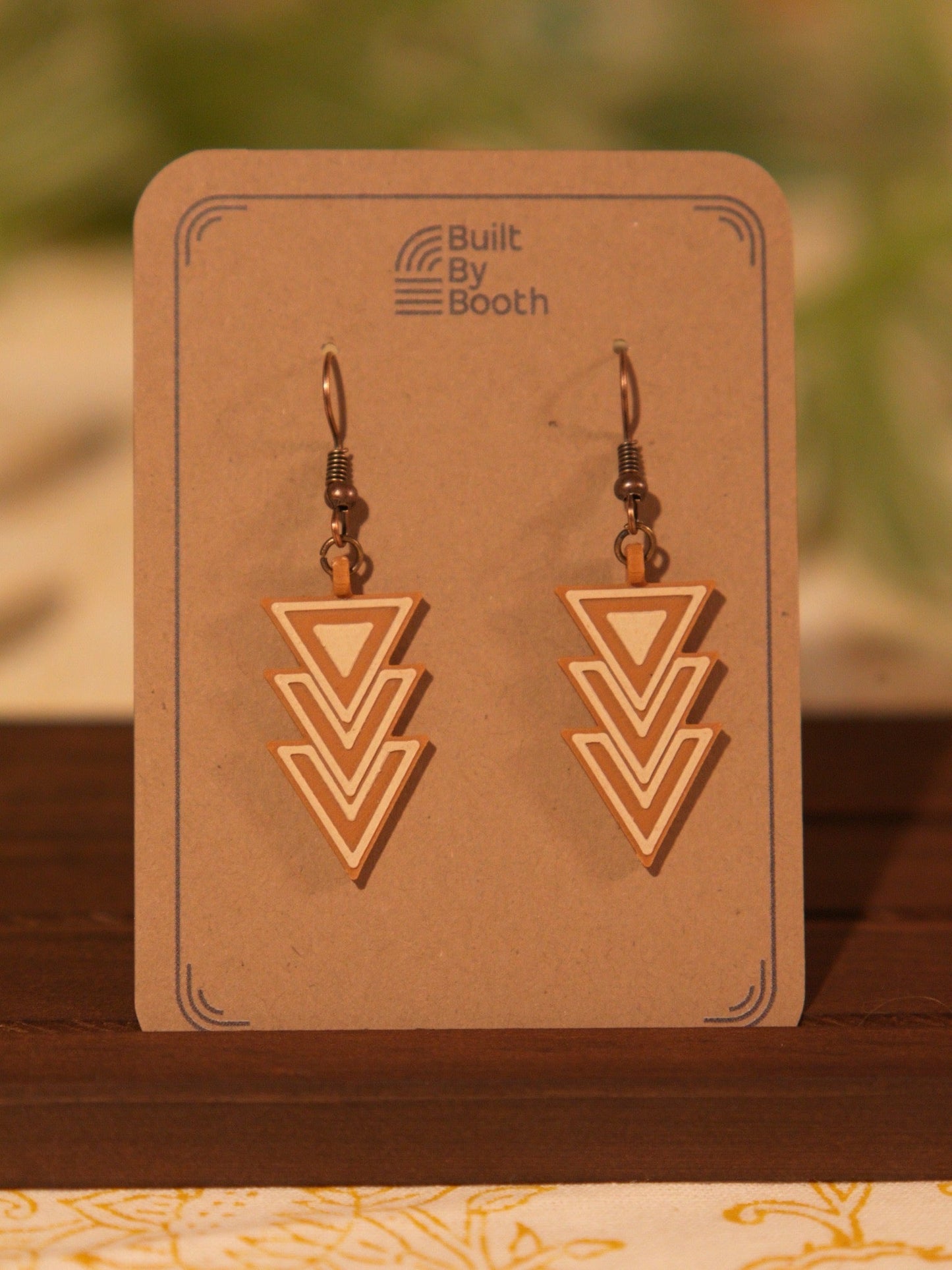 Dangle Earrings - Triangle Arrow Down - Built By Booth